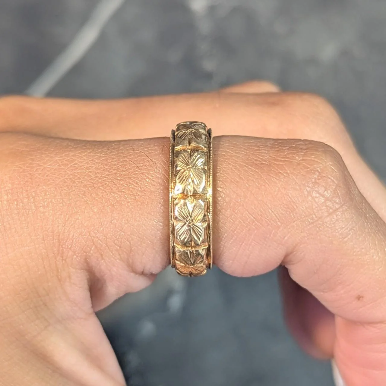 Bailey Banks & Biddle Edwardian 1908 18K Yellow Gold Antique Orange Blossom Ring - Image 14
