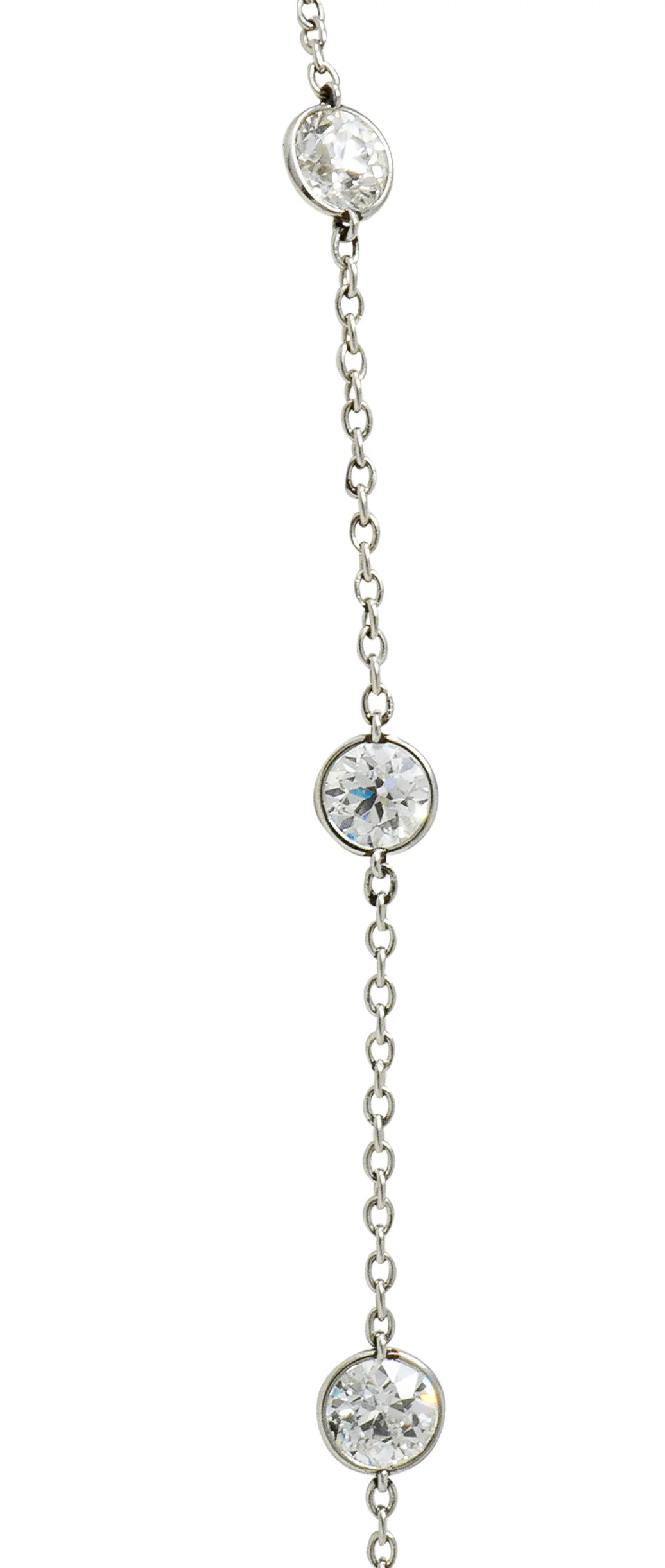 Belle Epoque 16.20 CTW Diamond Sapphire Platinum Pear Drop Enhancer Necklace - Image 7
