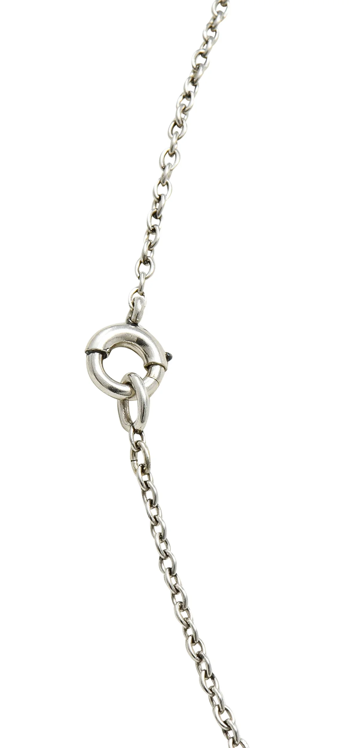 Belle Epoque 16.20 CTW Diamond Sapphire Platinum Pear Drop Enhancer Necklace - Image 8