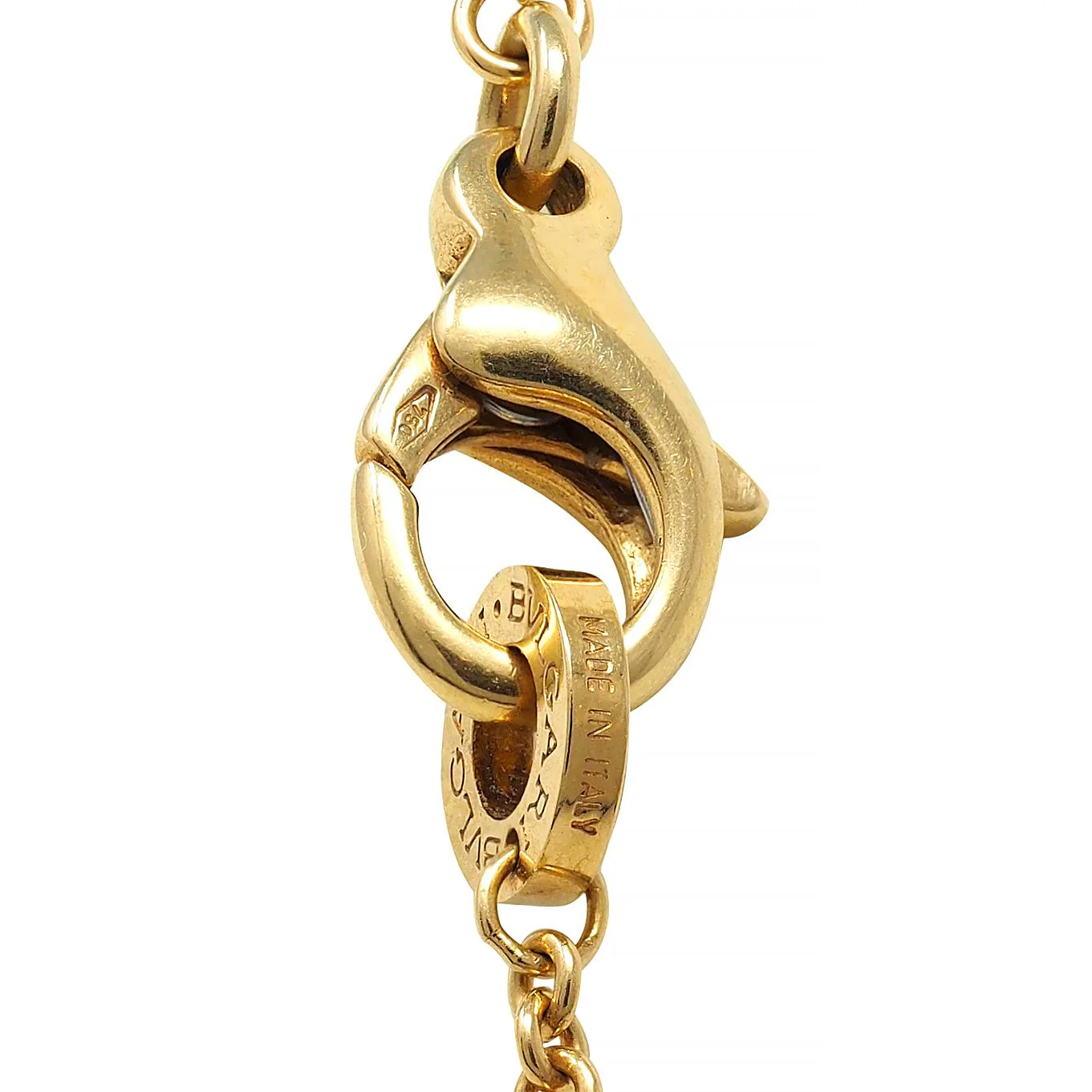 Bulgari 2000's 18 Karat Yellow Gold B.Zero1 Fringe Station Necklace - Image 8