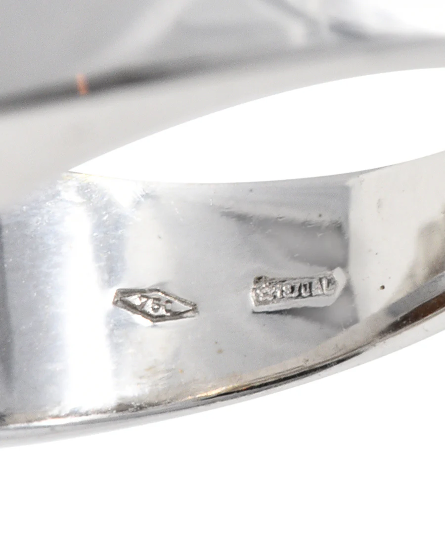 Bulgari Citrine 18 Karat White Gold Tronchetto Gemstone Band Ring - Image 8