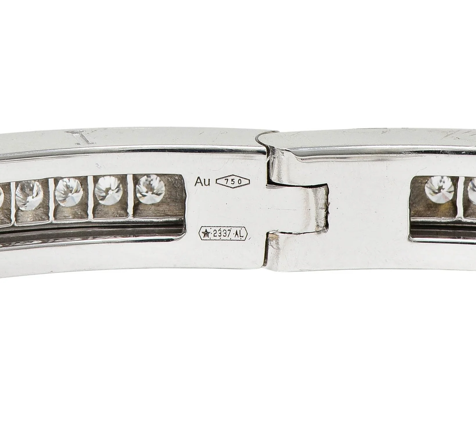 Bulgari Contemporary 1.44 CTW Diamond 18 Karat White Gold BZero1 Bangle Bracelet - Image 6
