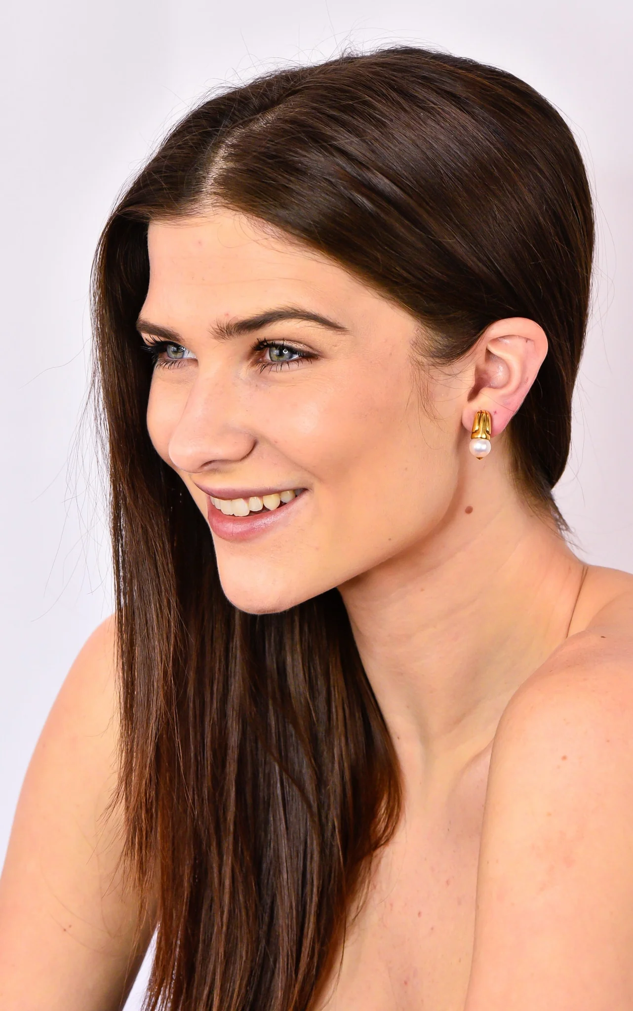 Bulgari Pearl 18 Karat Yellow Gold Drop Ear-Clip Earrings - Image 10