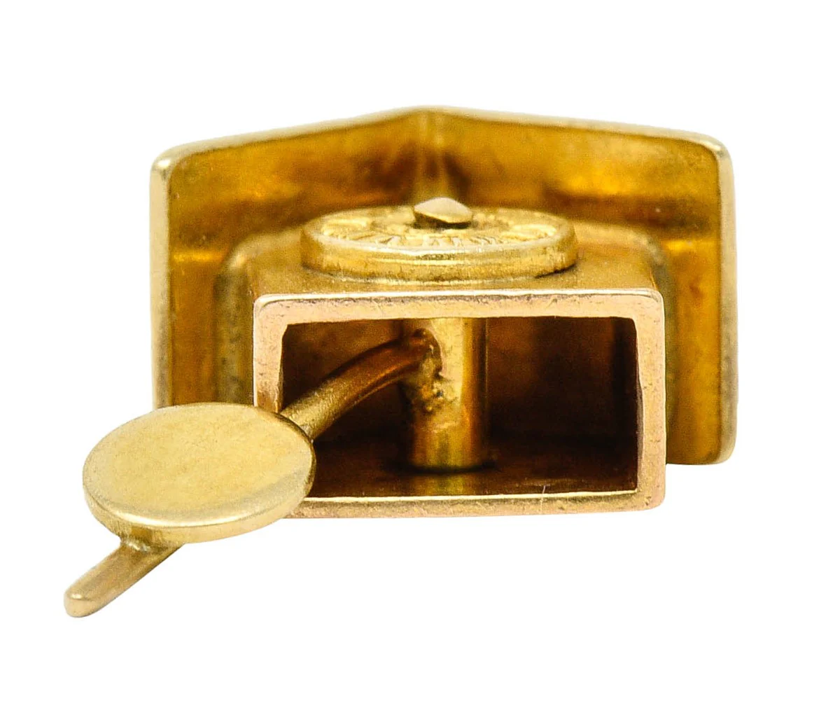 Carl-Art Retro 14 Karat Gold Cuckoo Clock Charm - Image 11