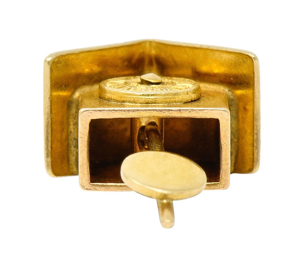 Carl-Art Retro 14 Karat Gold Cuckoo Clock Charm - Image 9