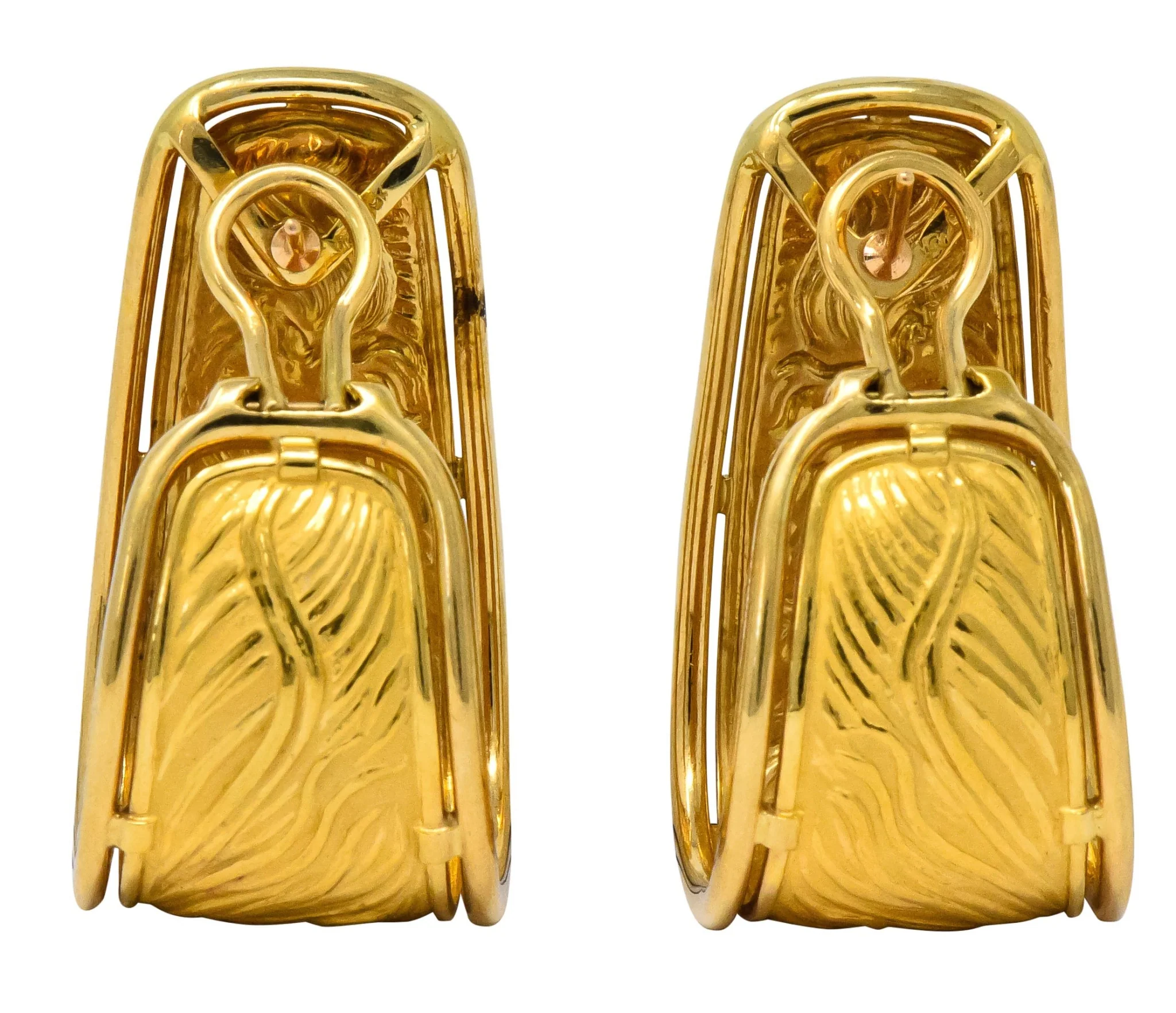 Carrera y Carrera 18 Karat Gold Ecuestre Half-Hoop Horse Earrings - Image 2