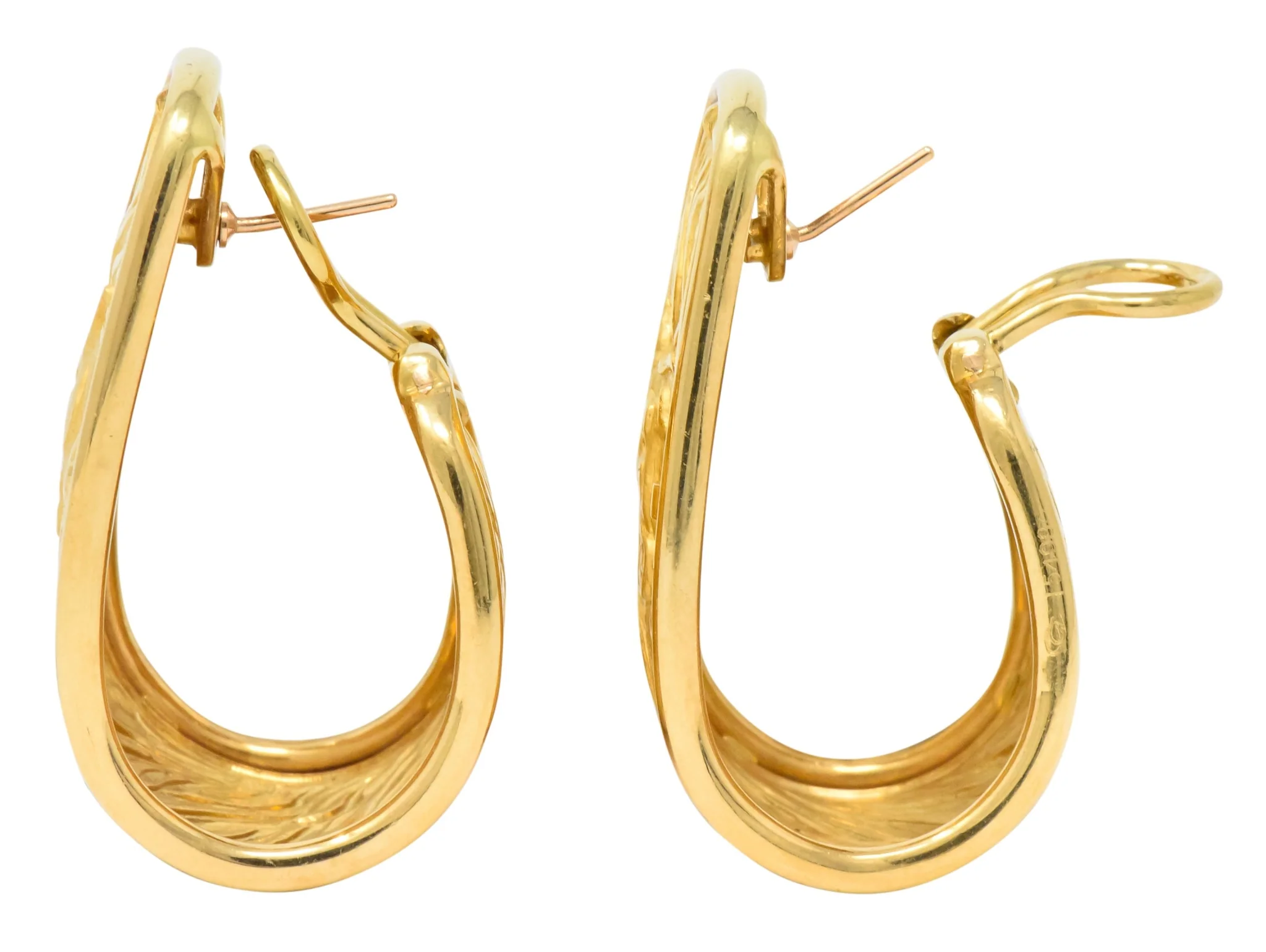Carrera y Carrera 18 Karat Gold Ecuestre Half-Hoop Horse Earrings - Image 4