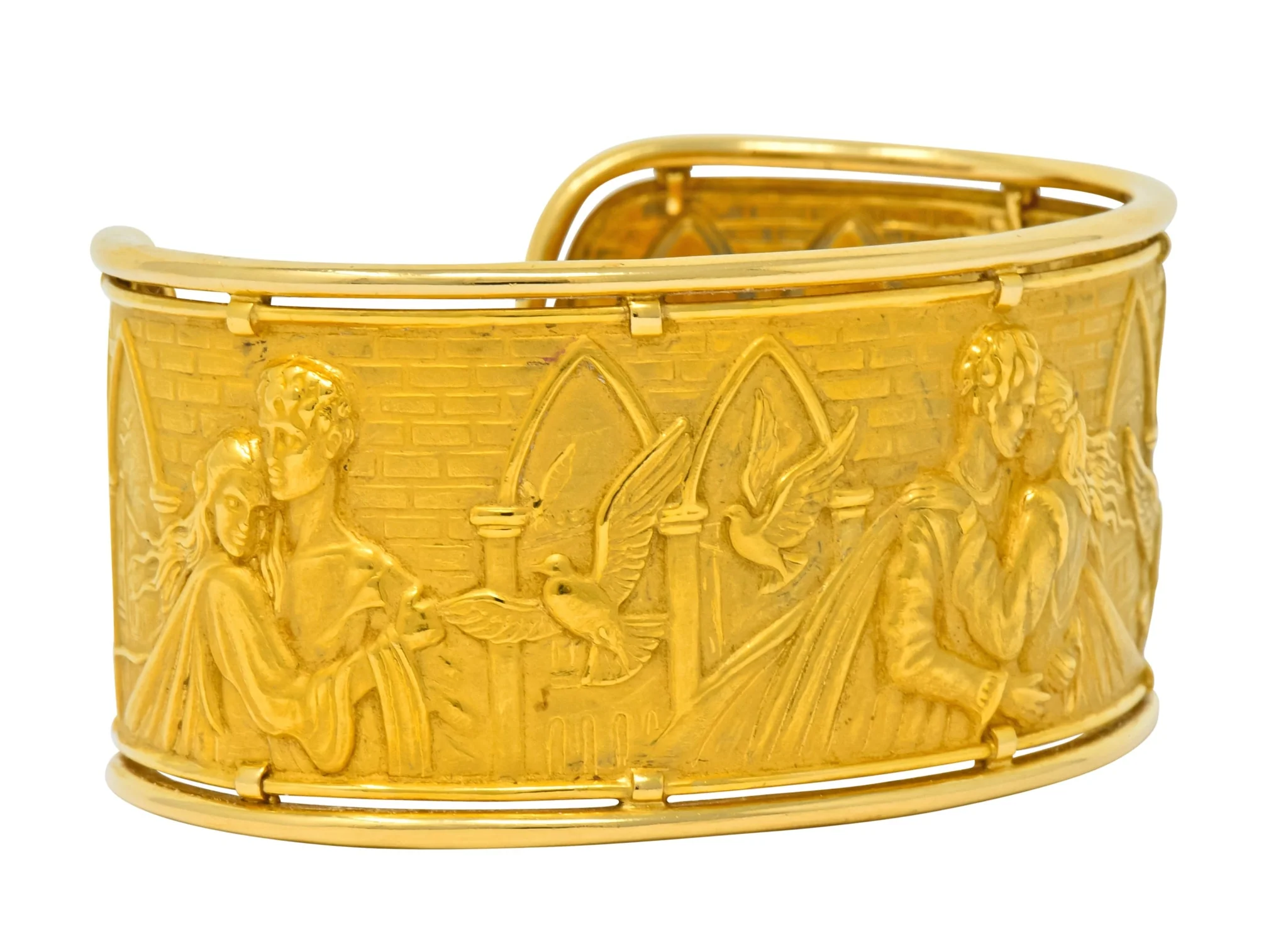 Carrera Y Carrera 18 Karat Gold Romeo & Juliet Cuff Bracelet - Image 3