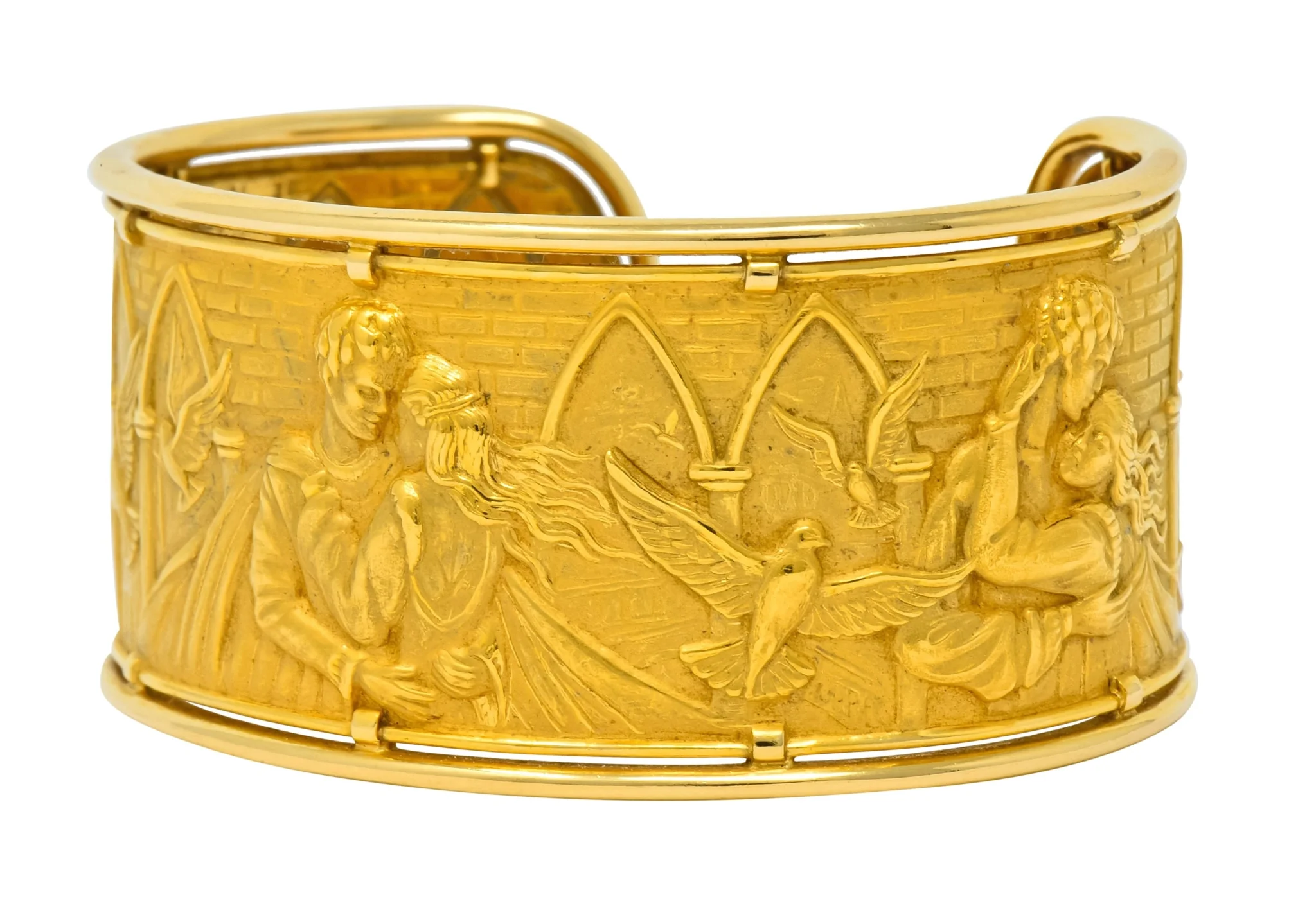 Carrera Y Carrera 18 Karat Gold Romeo & Juliet Cuff Bracelet - Image 4