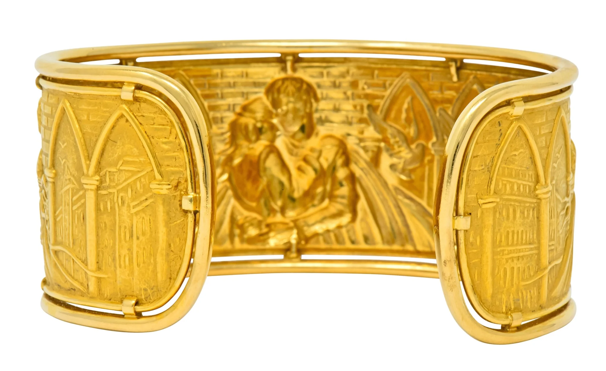 Carrera Y Carrera 18 Karat Gold Romeo & Juliet Cuff Bracelet - Image 7