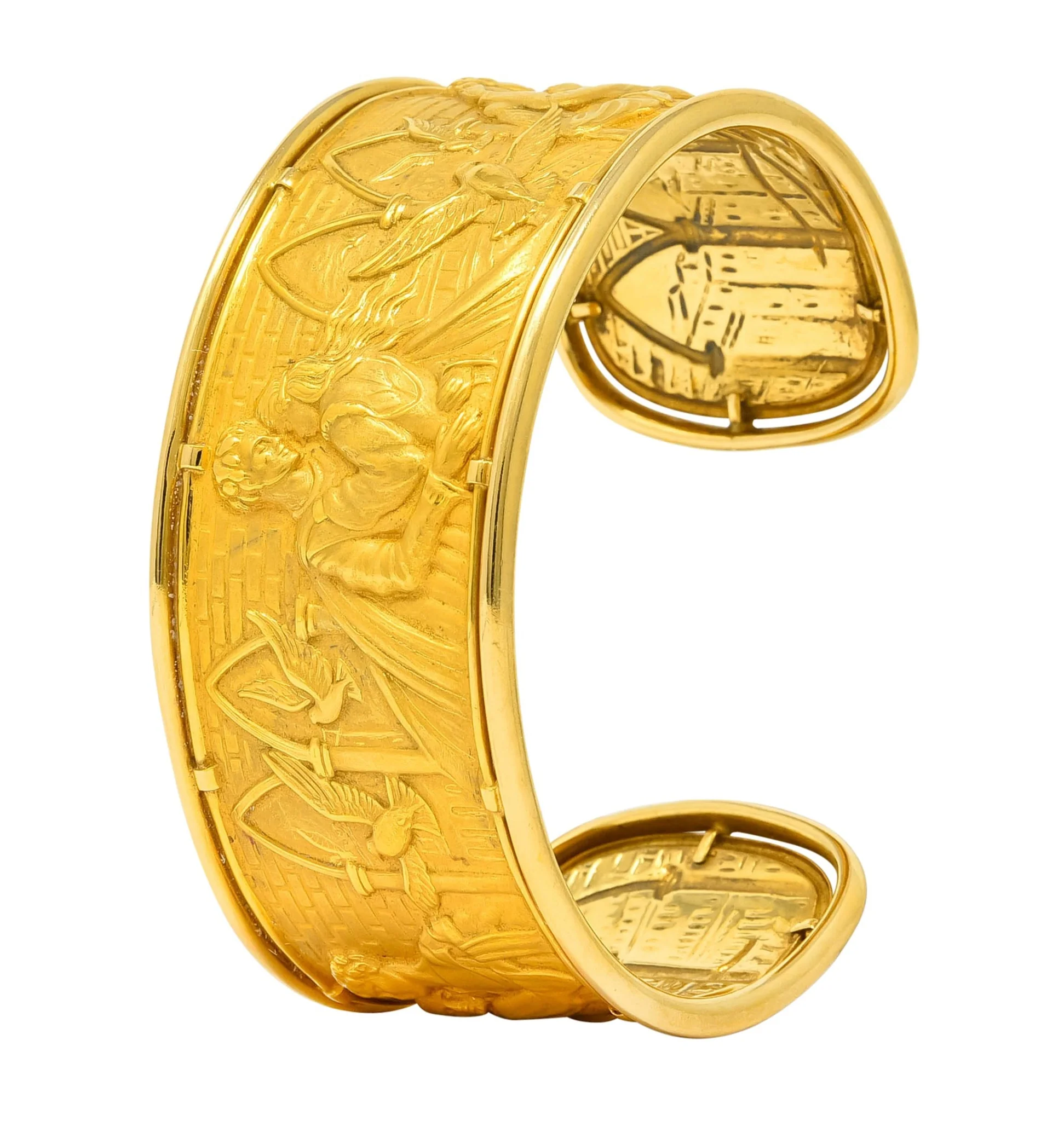 Carrera Y Carrera 18 Karat Gold Romeo & Juliet Cuff Bracelet - Image 8