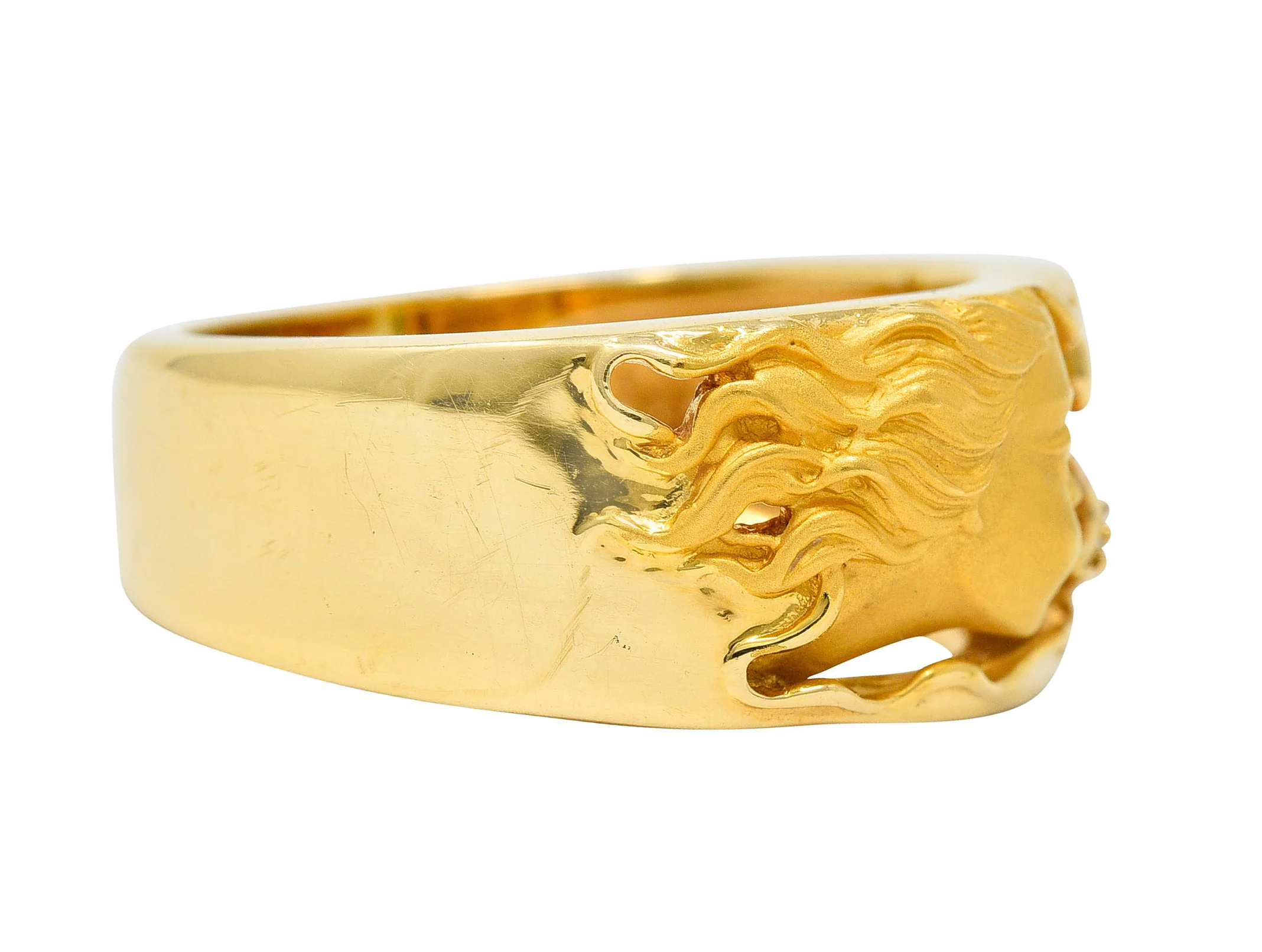 Carrera Y Carrera Diamond 18 Karat Gold Wind Nymph Band Ring - Image 3