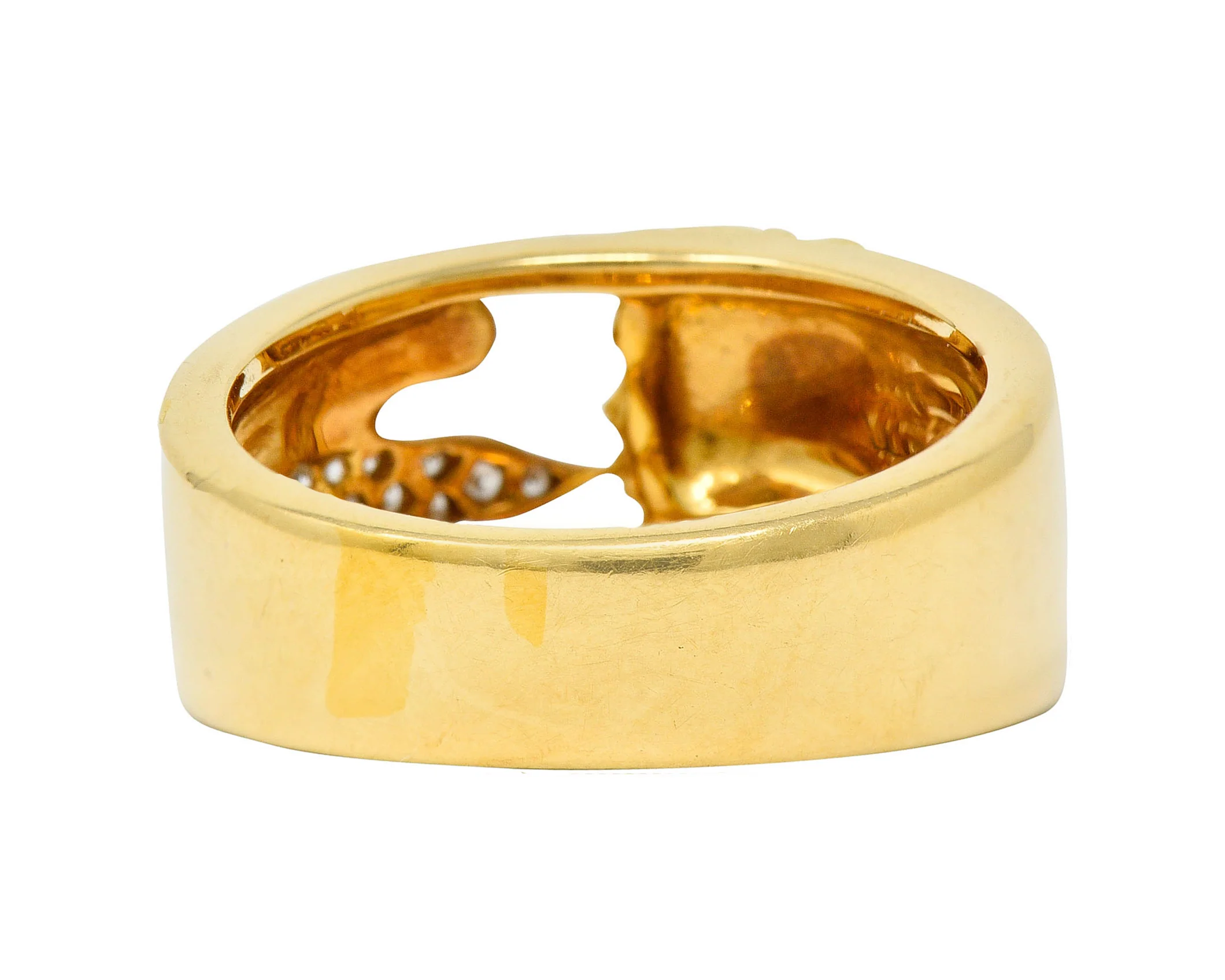 Carrera Y Carrera Diamond 18 Karat Gold Wind Nymph Band Ring - Image 4