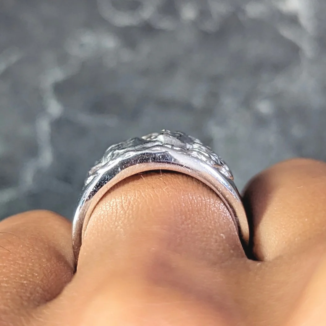 Carrera Y Carrera Diamond 18 Karat White Gold Adam & Eve Band Ring - Image 14