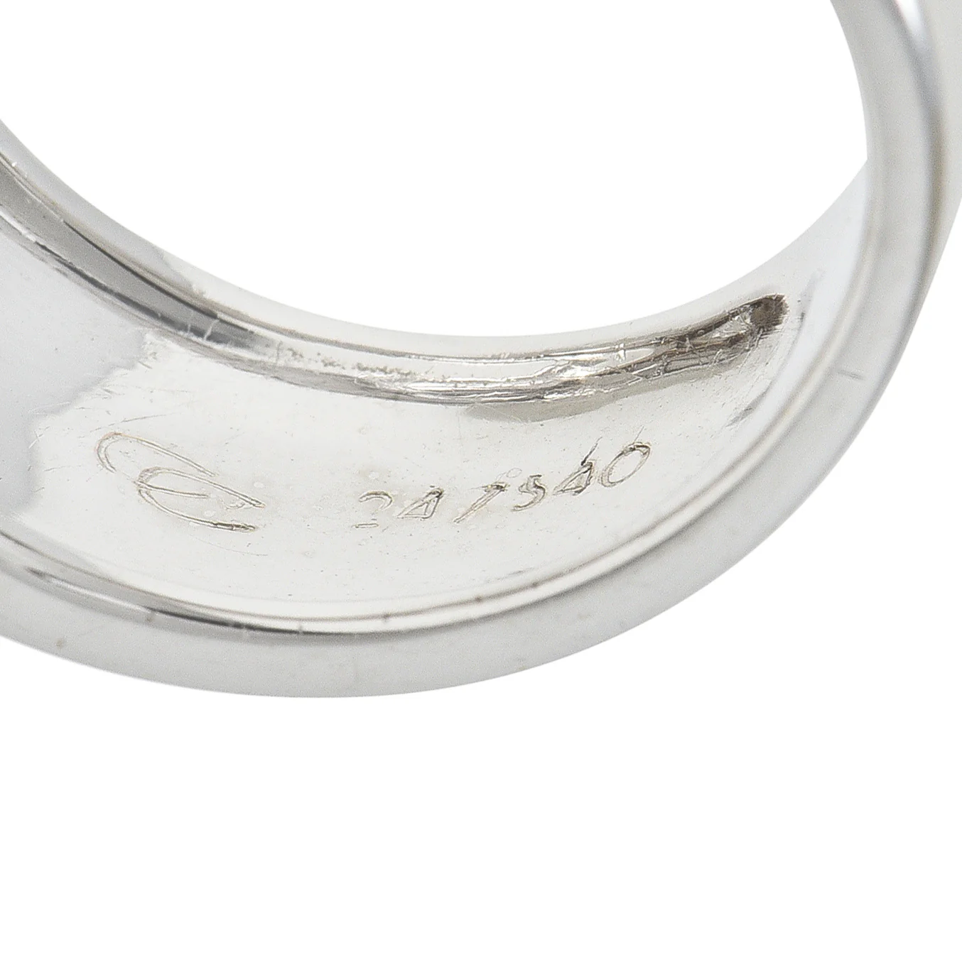 Carrera Y Carrera Diamond 18 Karat White Gold Adam & Eve Band Ring - Image 8