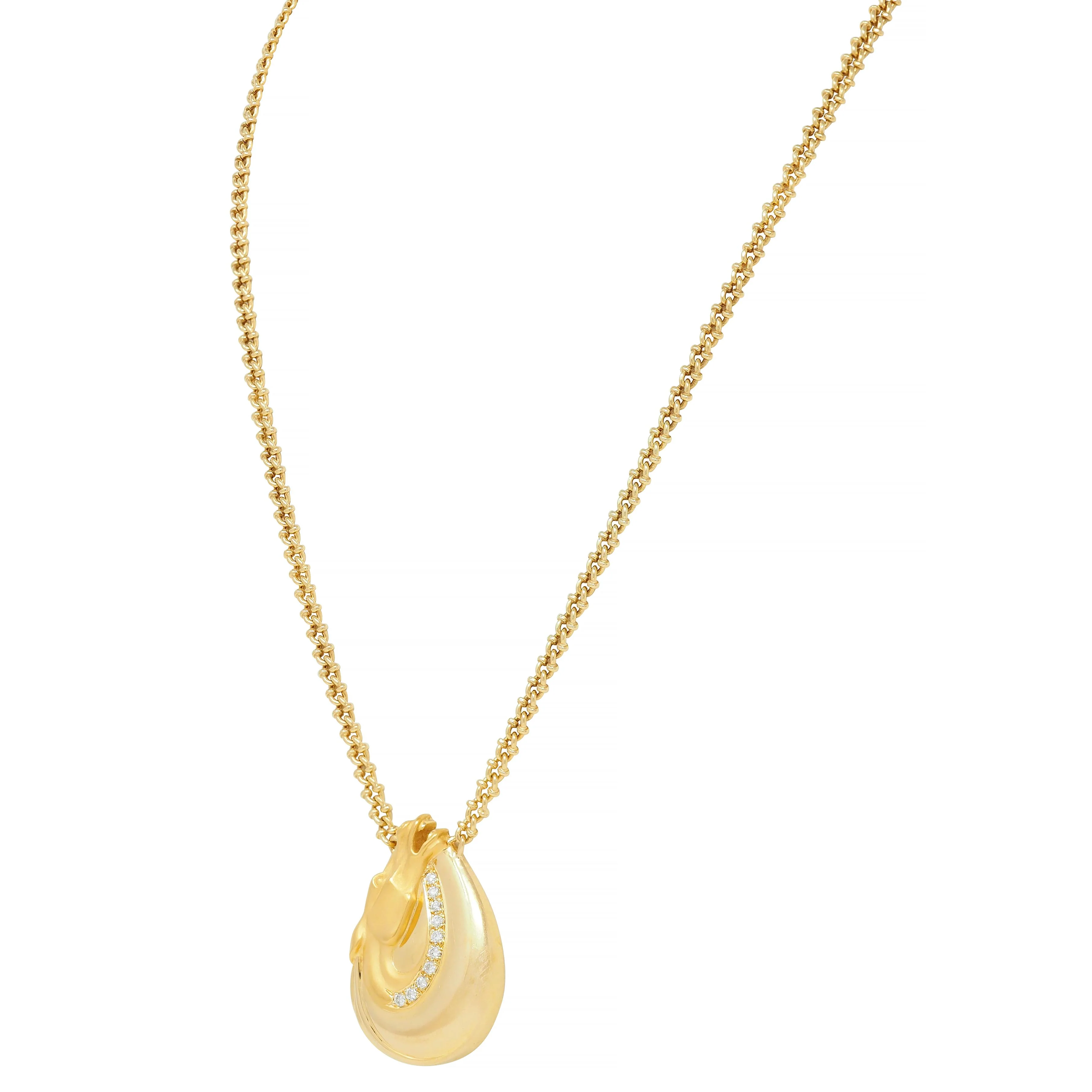 Carrera Y Carrera Diamond 18 Karat Yellow Gold Horse Ecuestre Station Necklace - Image 6