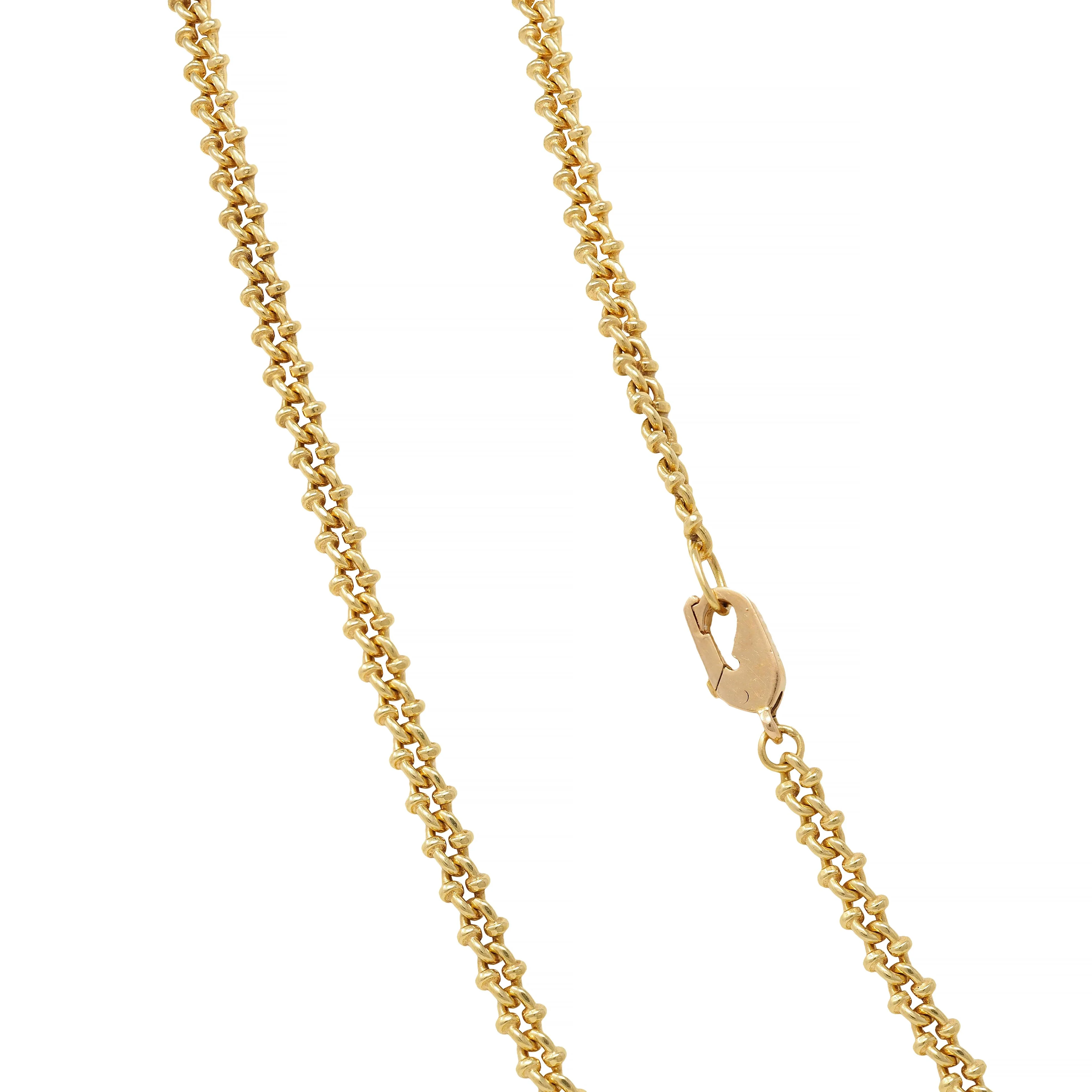 Carrera Y Carrera Diamond 18 Karat Yellow Gold Horse Ecuestre Station Necklace - Image 8