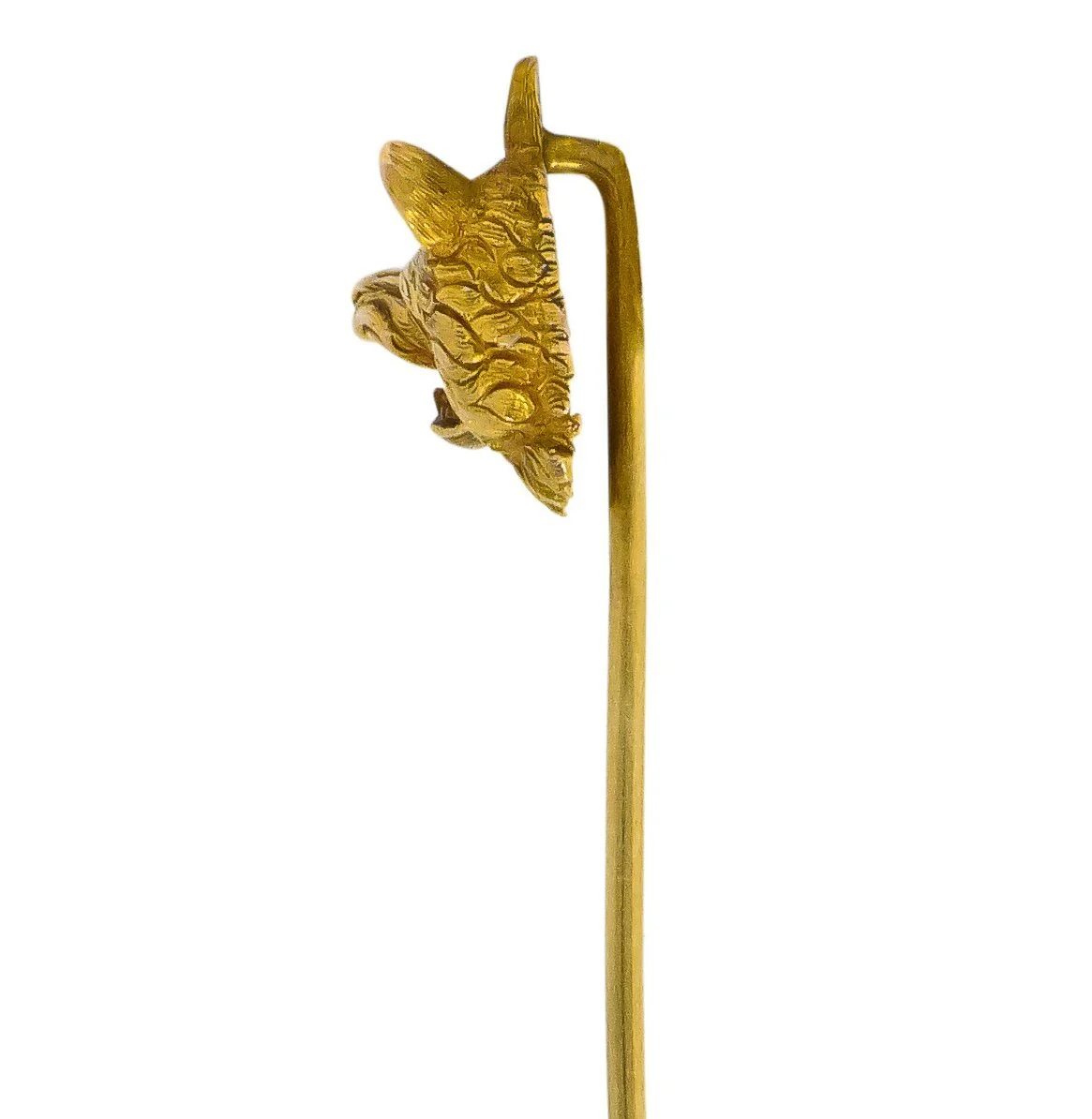 Carter Gough & Co. Edwardian 14 Karat Gold Wolf Stickpin - Image 2