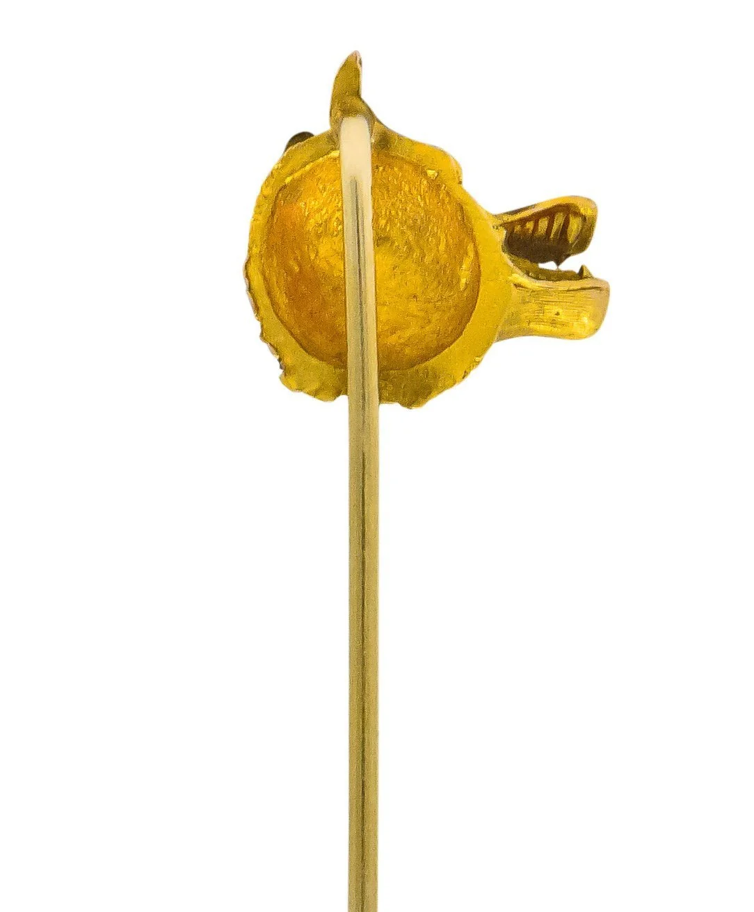 Carter Gough & Co. Edwardian 14 Karat Gold Wolf Stickpin - Image 3
