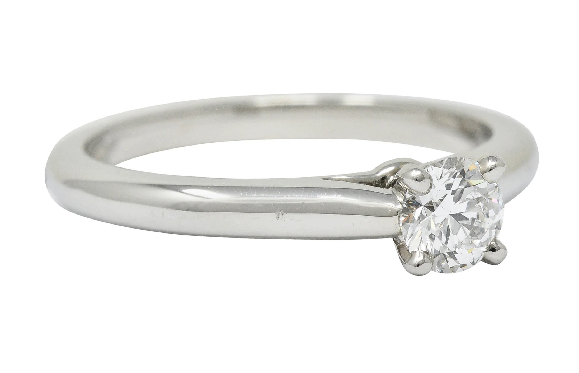 Cartier 0.31 CTW Platinum Cathedral Solitaire Engagement Ring - Image 2