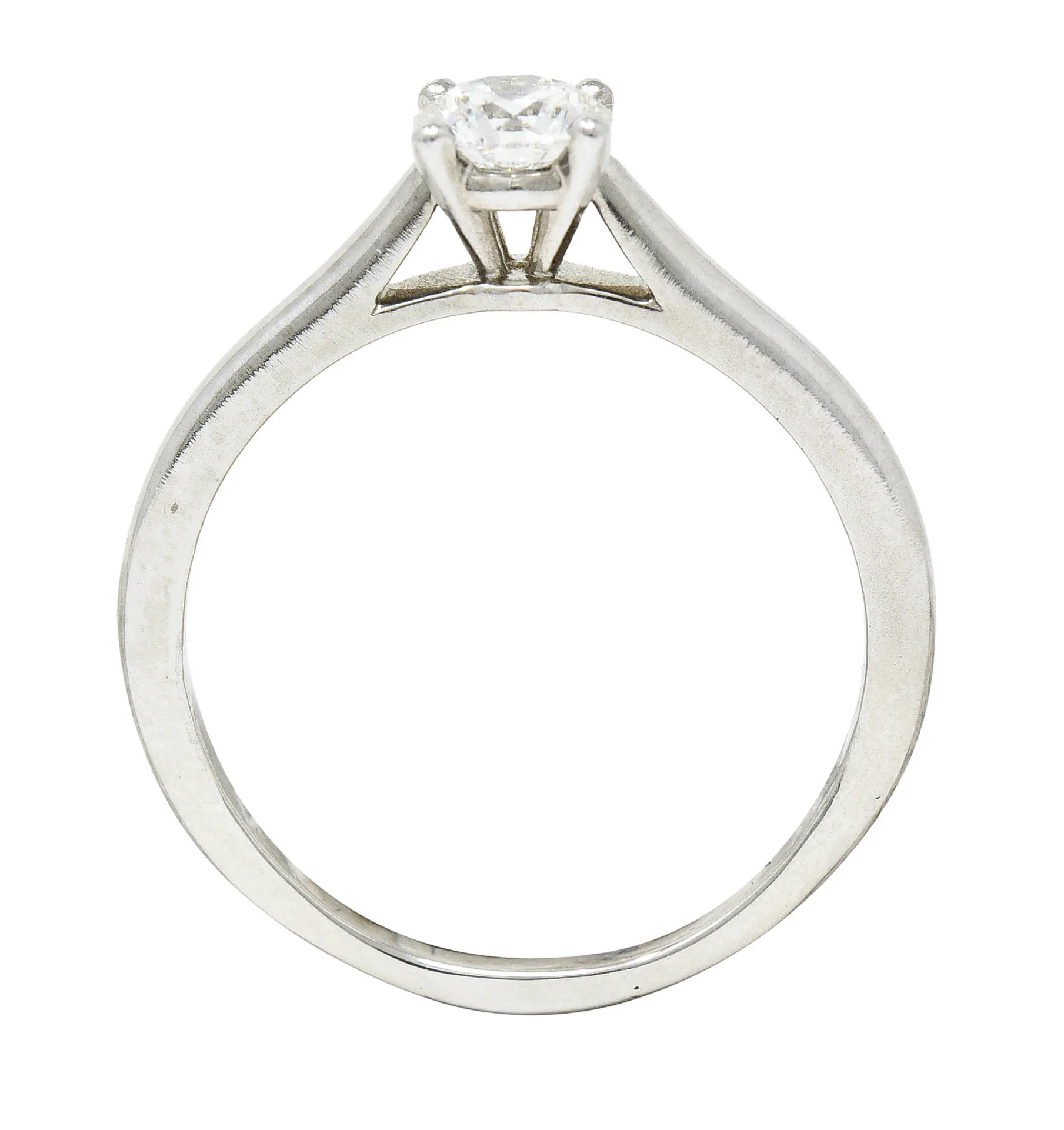 Cartier 0.53 CTW Diamond Platinum Engagement Ring GIA - Image 10