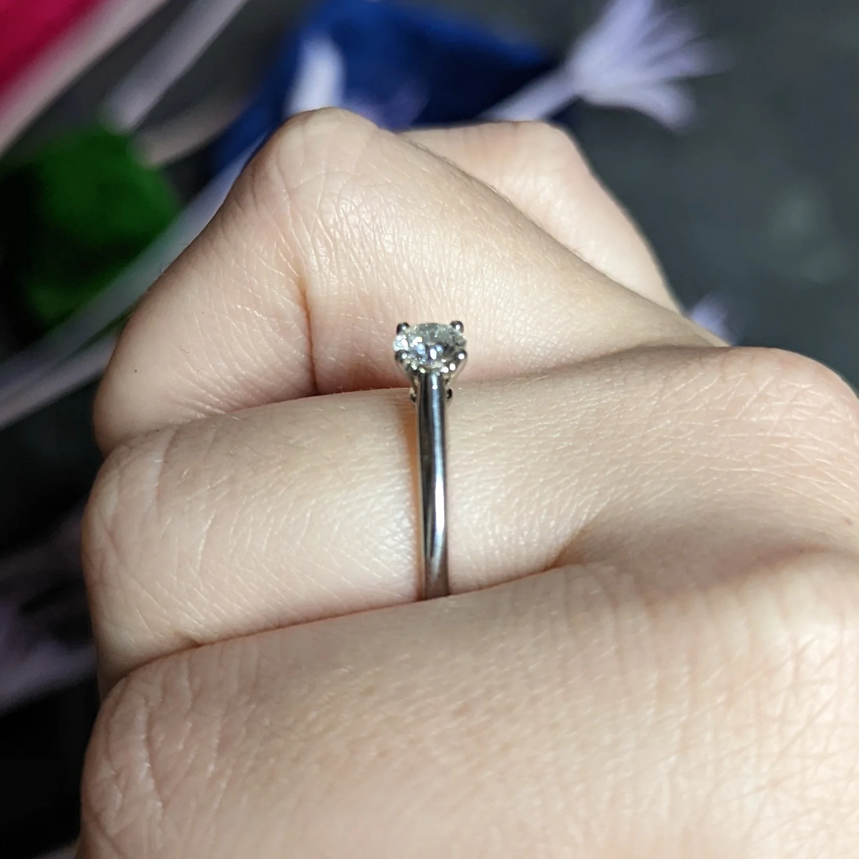 Cartier 0.53 CTW Diamond Platinum Engagement Ring GIA - Image 15