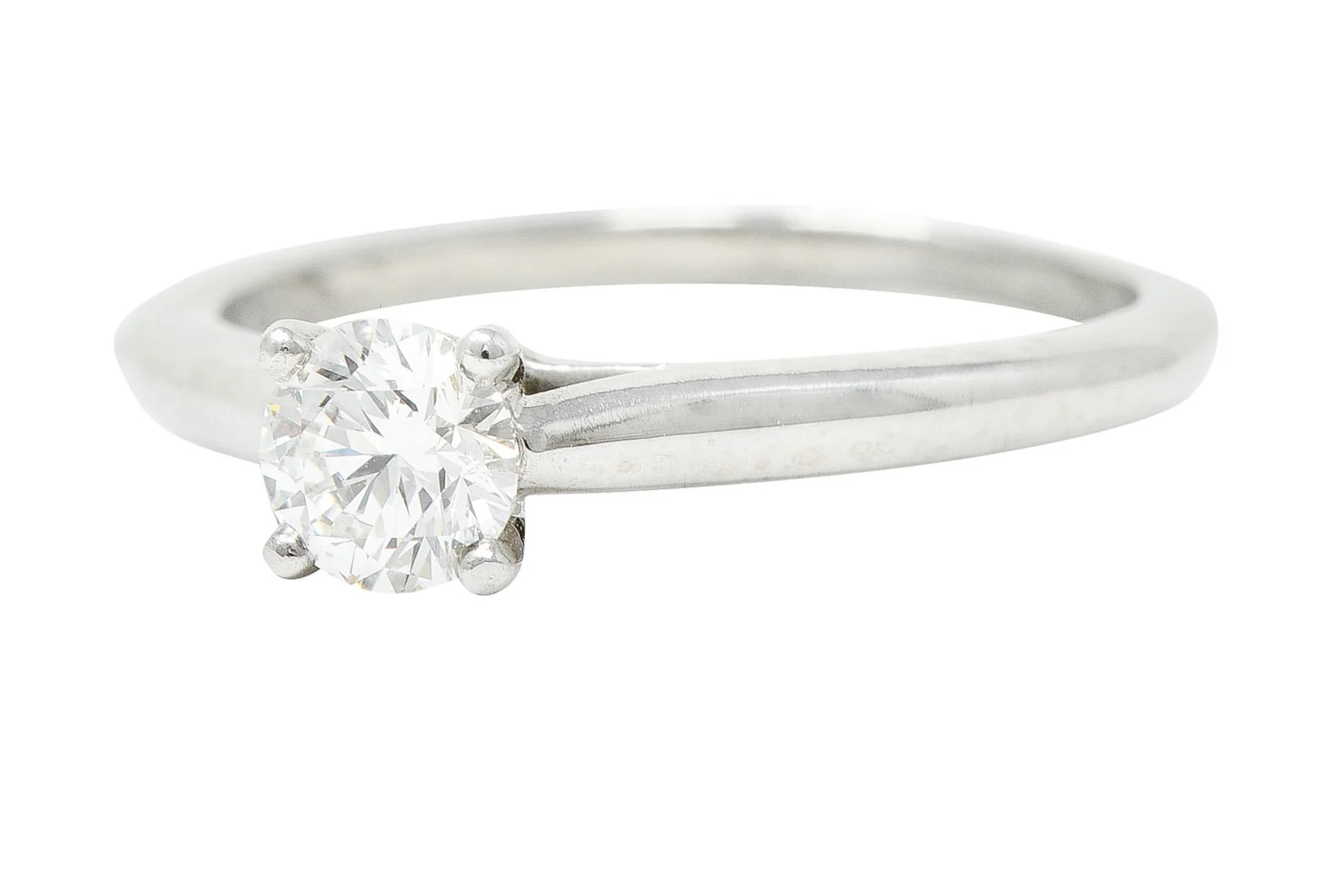 Cartier 0.53 CTW Diamond Platinum Engagement Ring GIA - Image 6