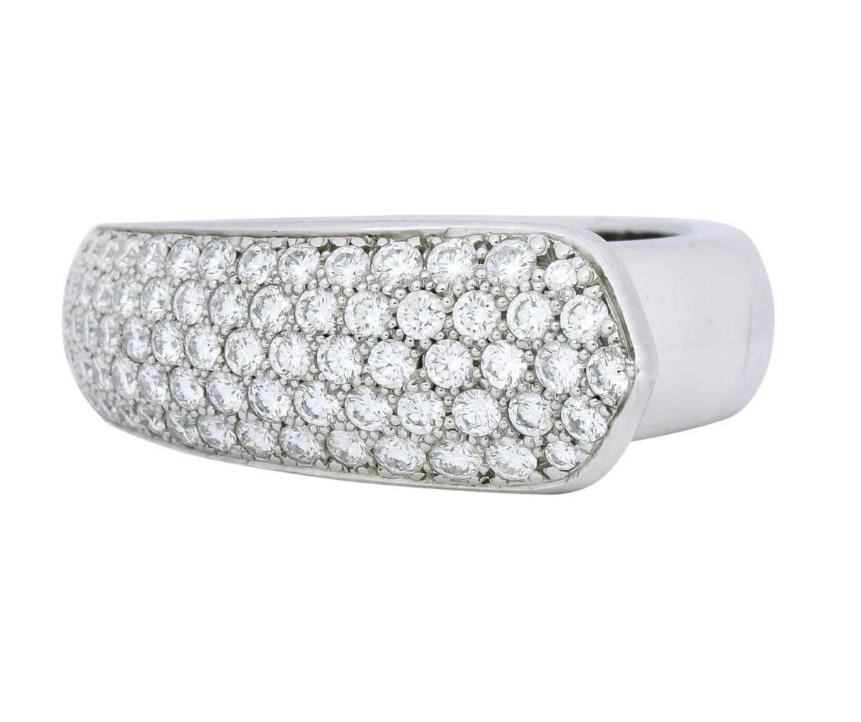 Cartier 1.50 CTW Diamond 18 Karat White Gold Cocktail Ring - Image 4