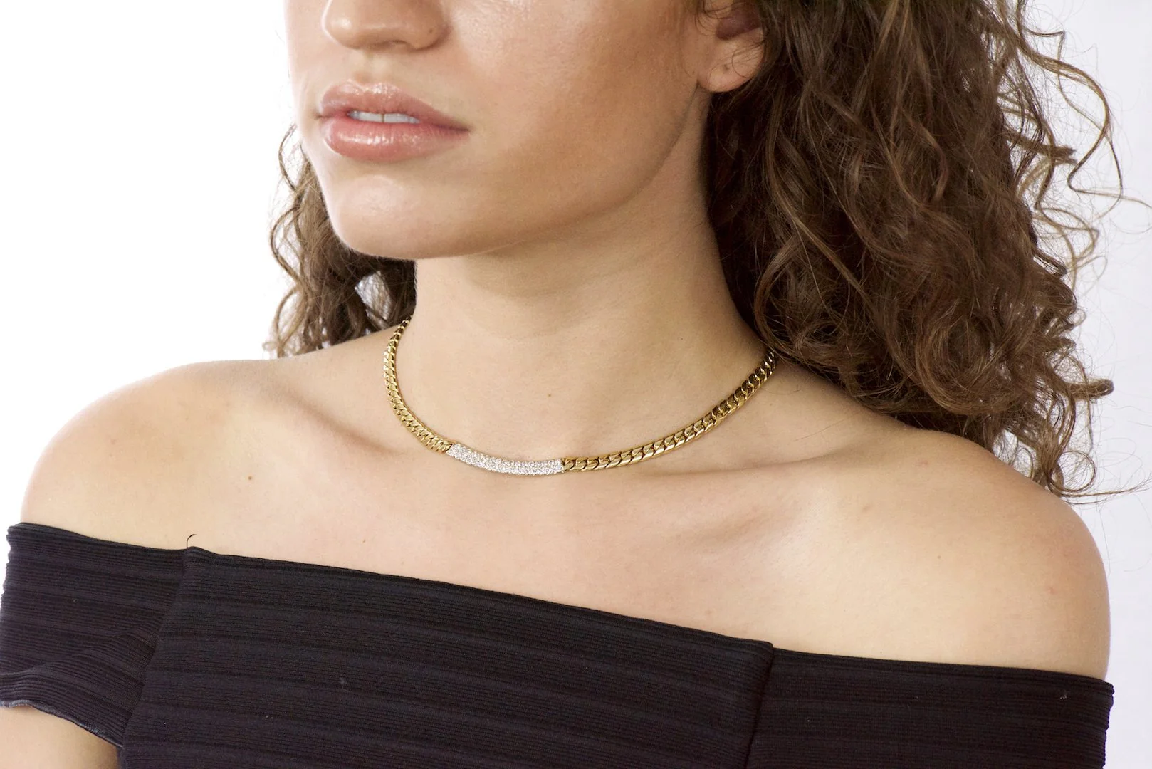 Cartier 1.70 CTW Diamond 18 Karat Two-Tone Gold Necklace - Image 7