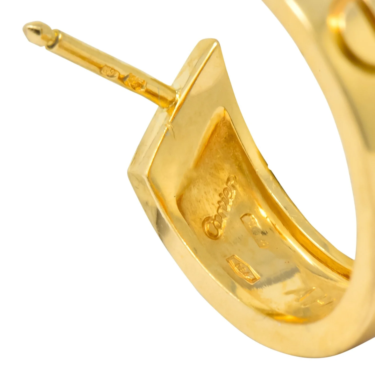 Cartier 18 Karat Gold Love Hoop Earrings - Image 4