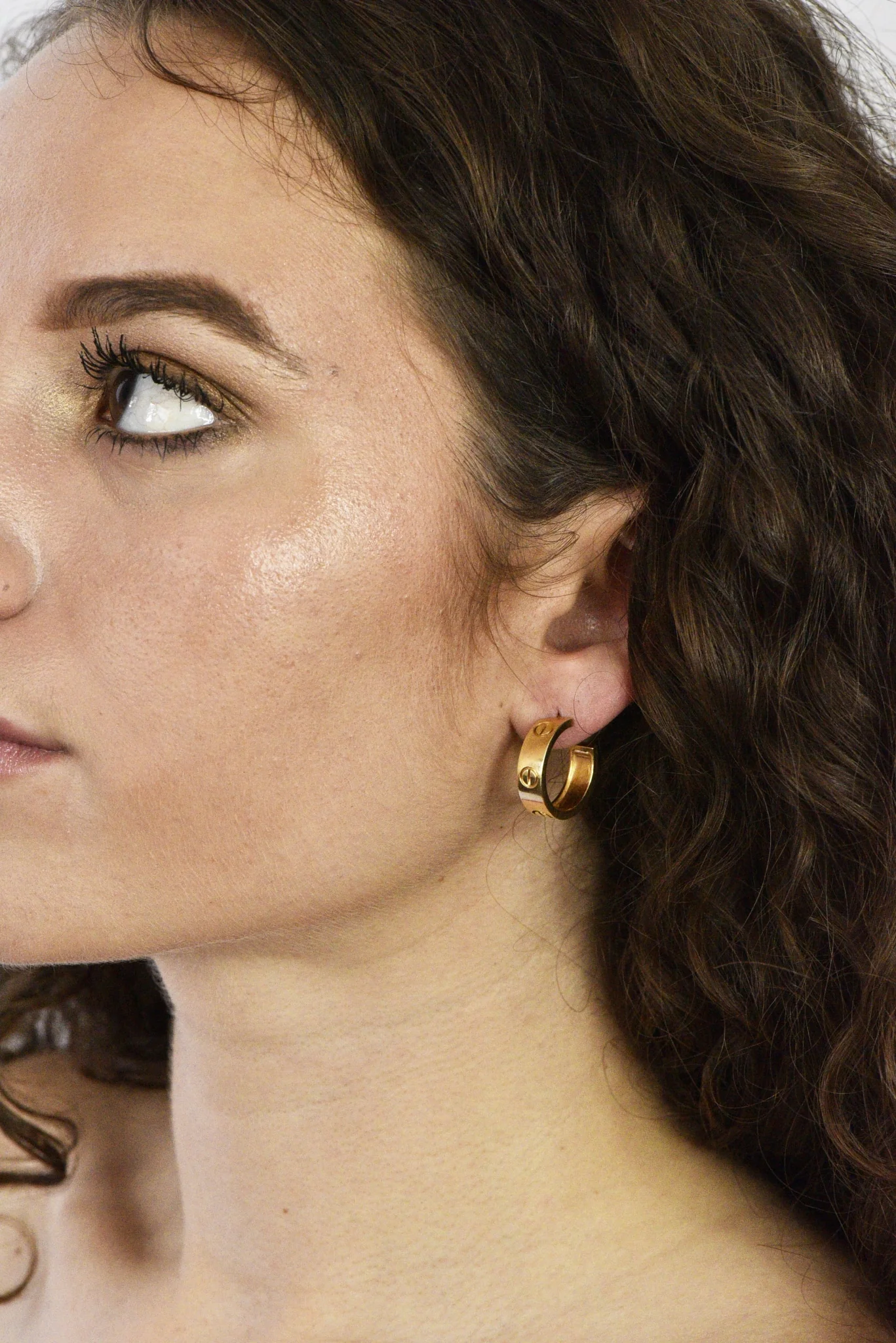 Cartier 18 Karat Gold Love Hoop Earrings - Image 6