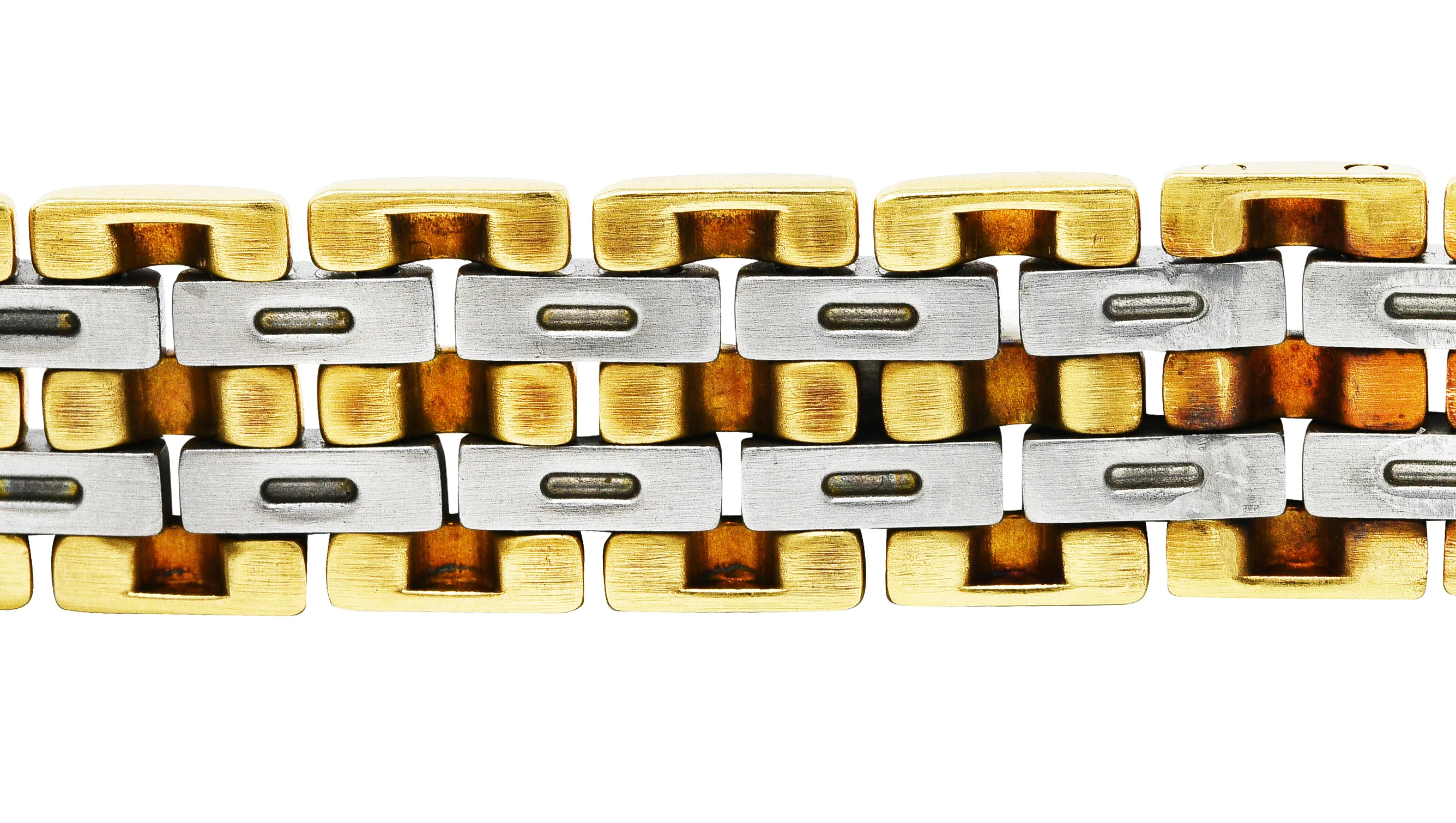 Cartier 18 Karat Gold Stainless Steel Panthere De Cartier Watch Bracelet - Image 13