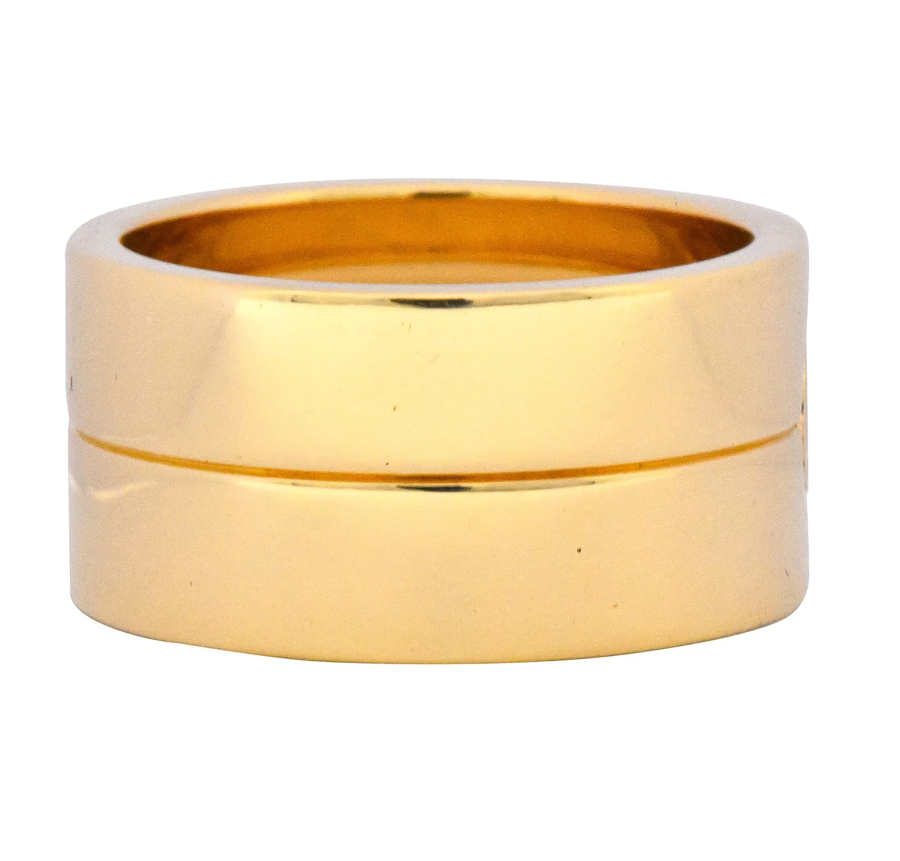 Cartier 18 Karat Gold Wide Love Unisex Band Ring - Image 3