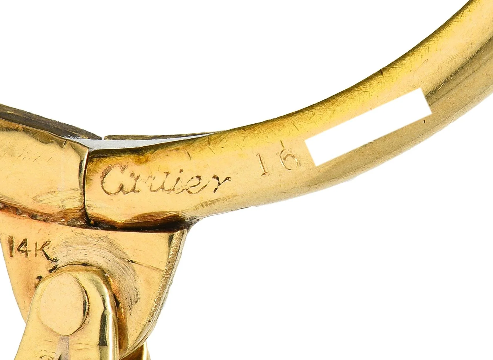 Cartier 1940's 14 Karat Yellow Gold Magnifying Glass Vintage Pendant - Image 9