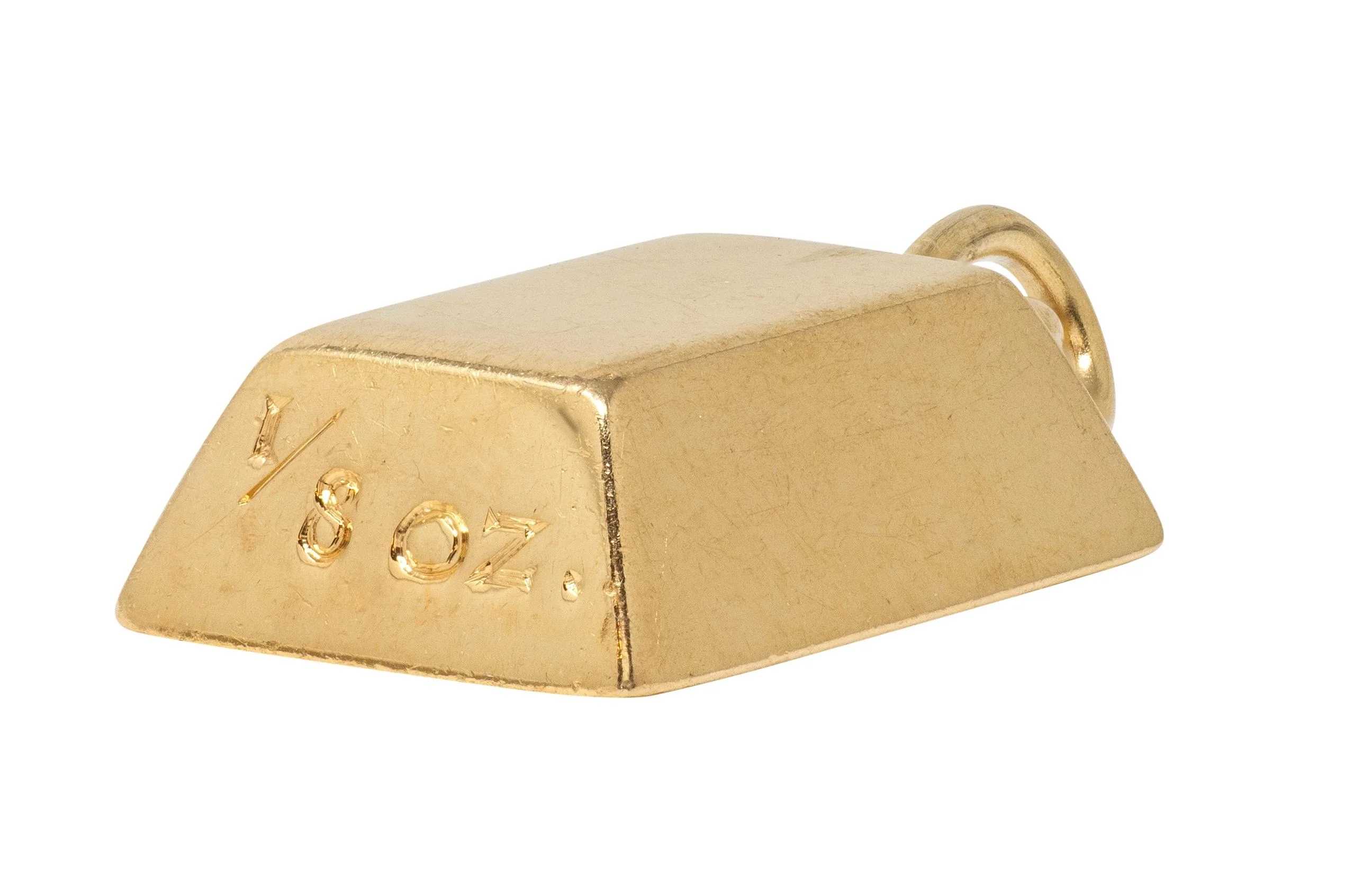 Cartier 1970's 18 Karat Yellow Gold Vintage 1/8 Ounce Gold Bar Ingot Pendant Charm - Image 5