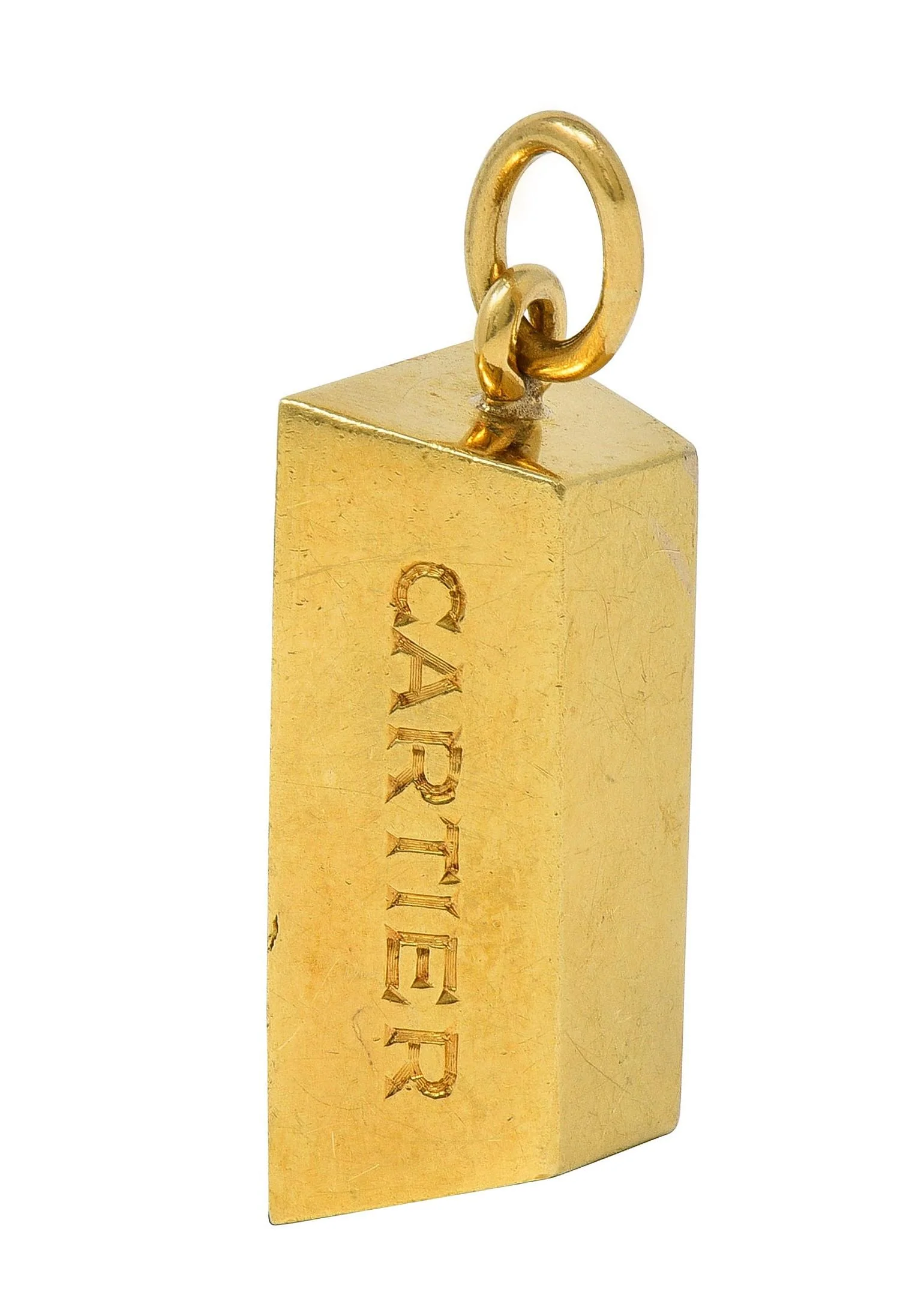 Cartier 1970's 18 Karat Yellow Gold Vintage 1 Ounce Gold Bar Ingot Pendant Charm - Image 2