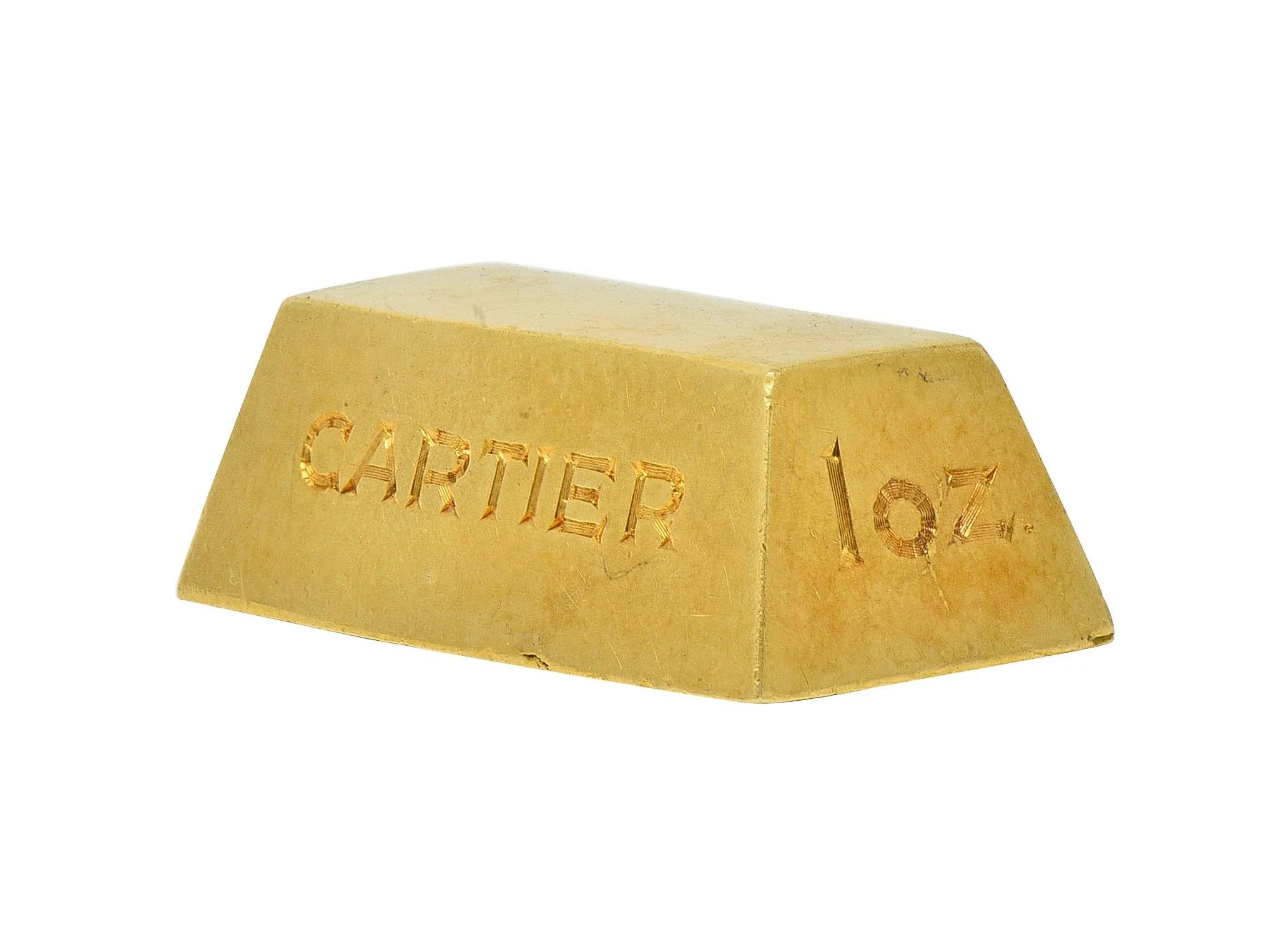 Cartier 1970's 18 Karat Yellow Gold Vintage 1 Ounce Gold Bar Ingot Pendant Charm - Image 3