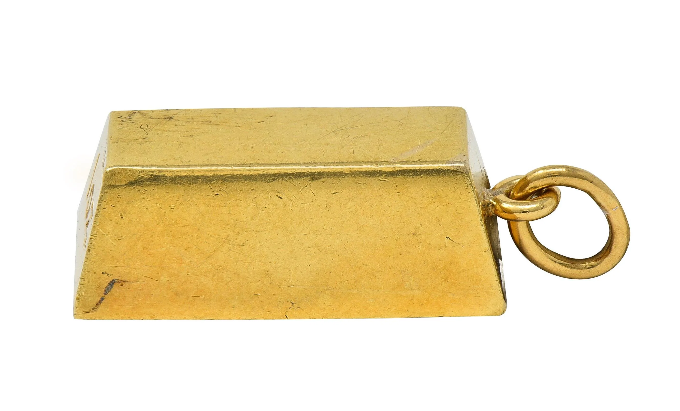 Cartier 1970's 18 Karat Yellow Gold Vintage 1 Ounce Gold Bar Ingot Pendant Charm - Image 7