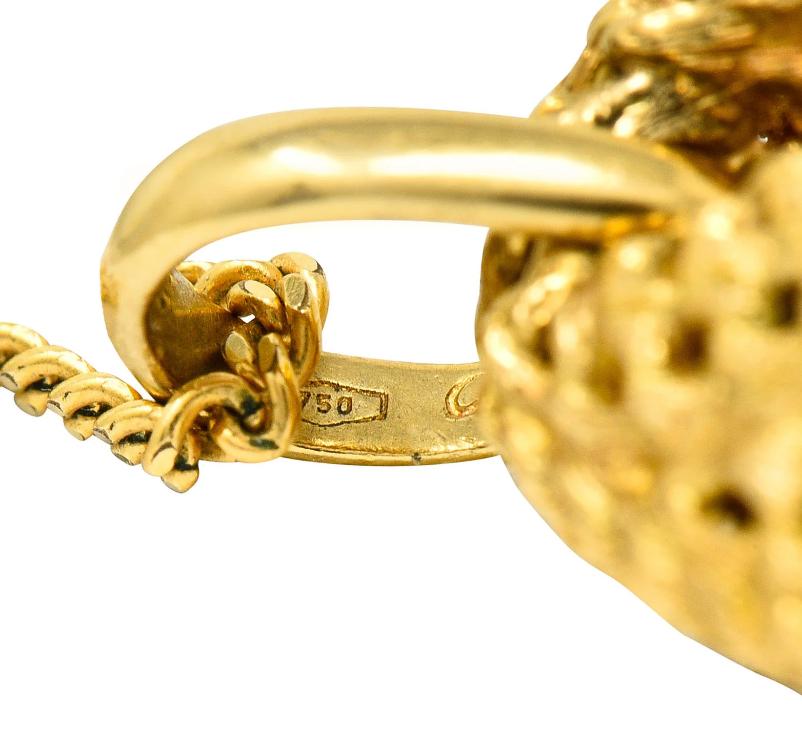 Cartier 1970's Vintage 18 Karat Gold Golden Fleece Ram Pendant Necklace - Image 7