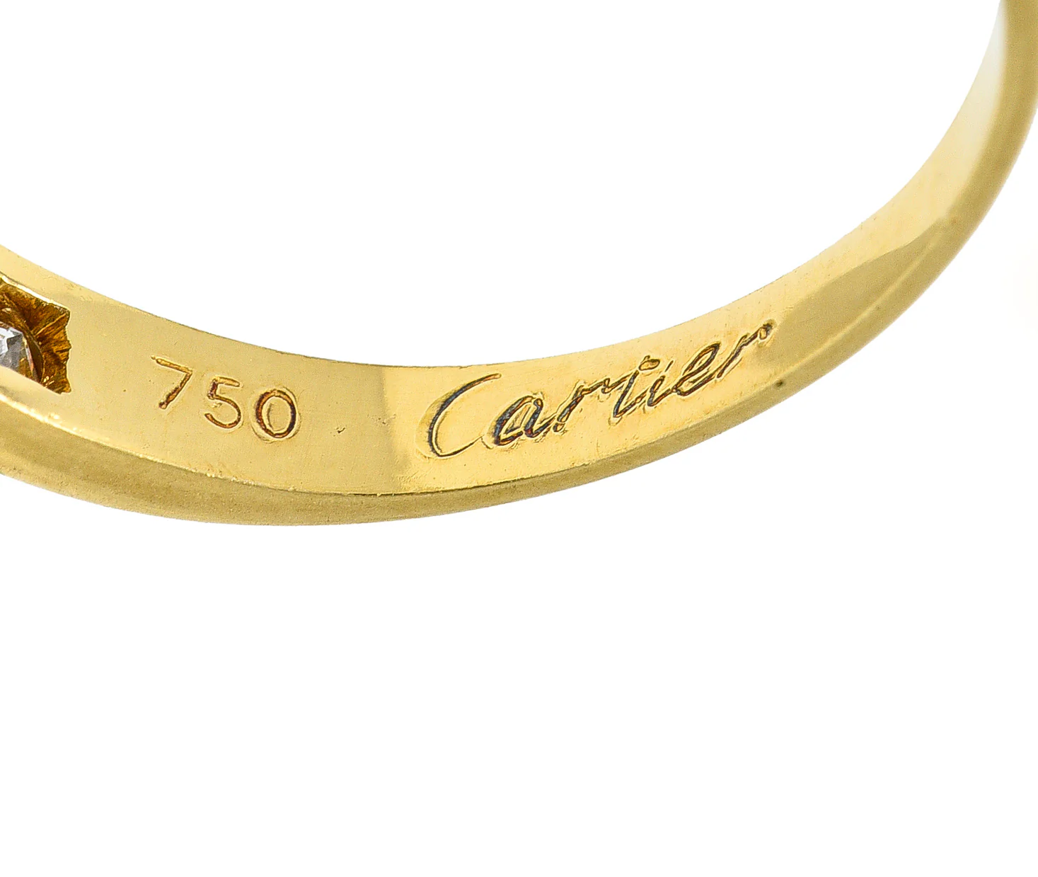 Cartier Contemporary 0.48 CTW Diamond 18 Karat Yellow Gold Band Ring - Image 7
