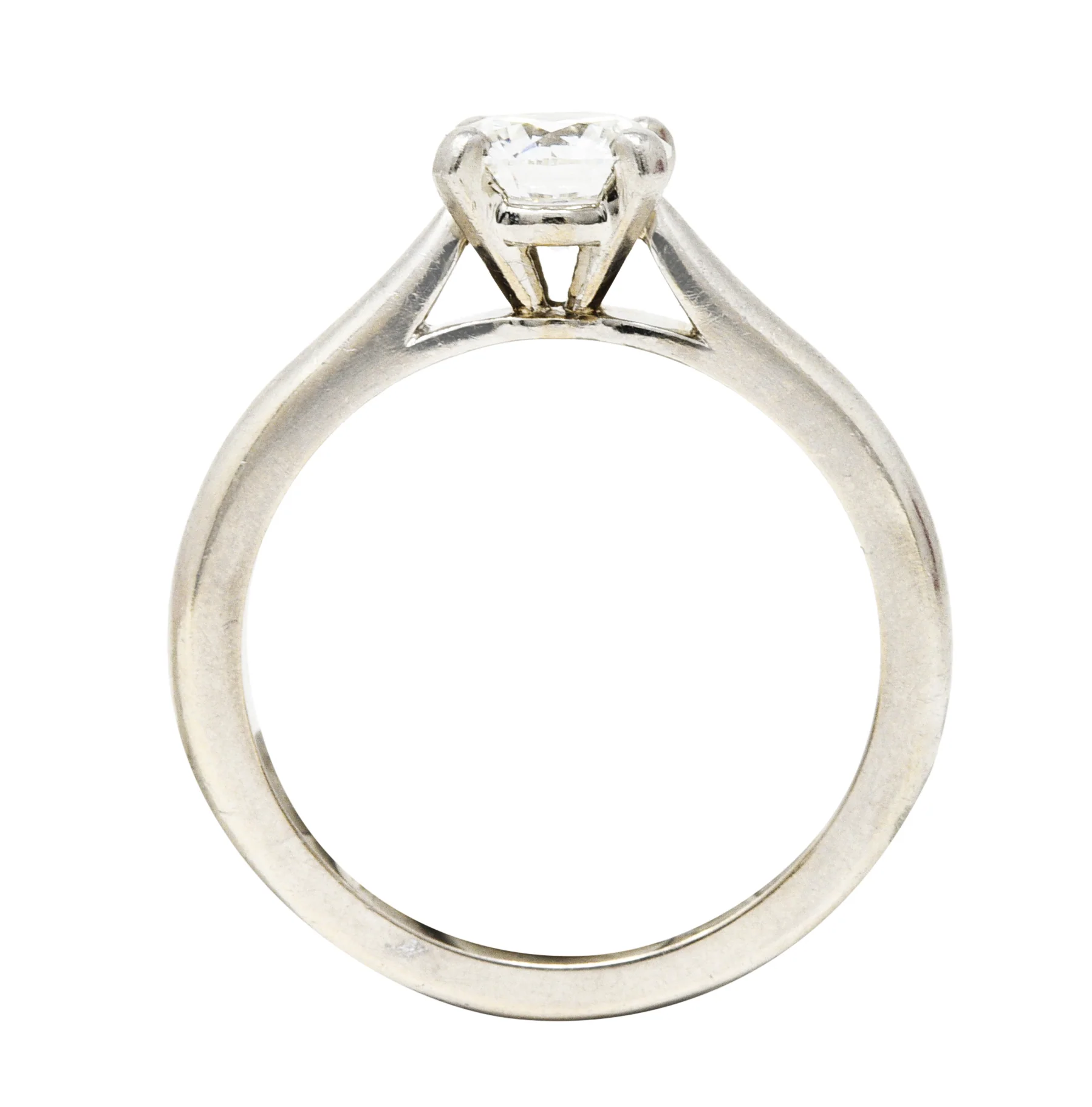 Cartier Contemporary 1.02 CTW Diamond Platinum Solitaire Engagement Ring - Image 9