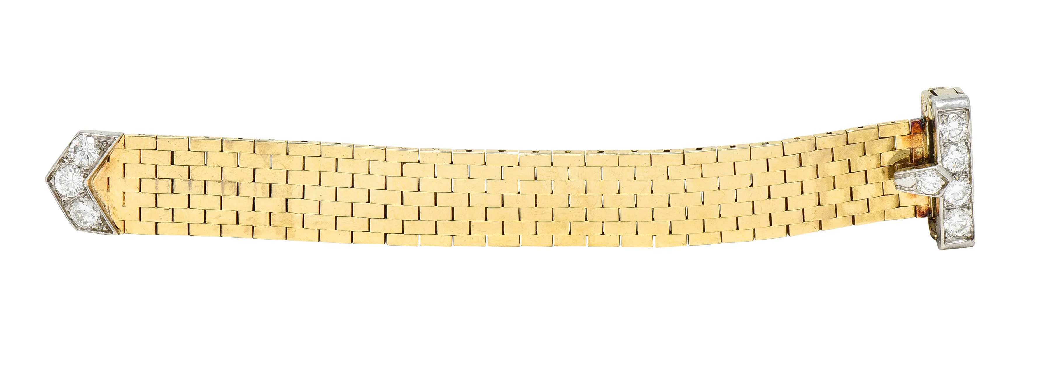 Cartier Diamond 14 Karat Two-Tone Gold Buckle Ring - Image 8
