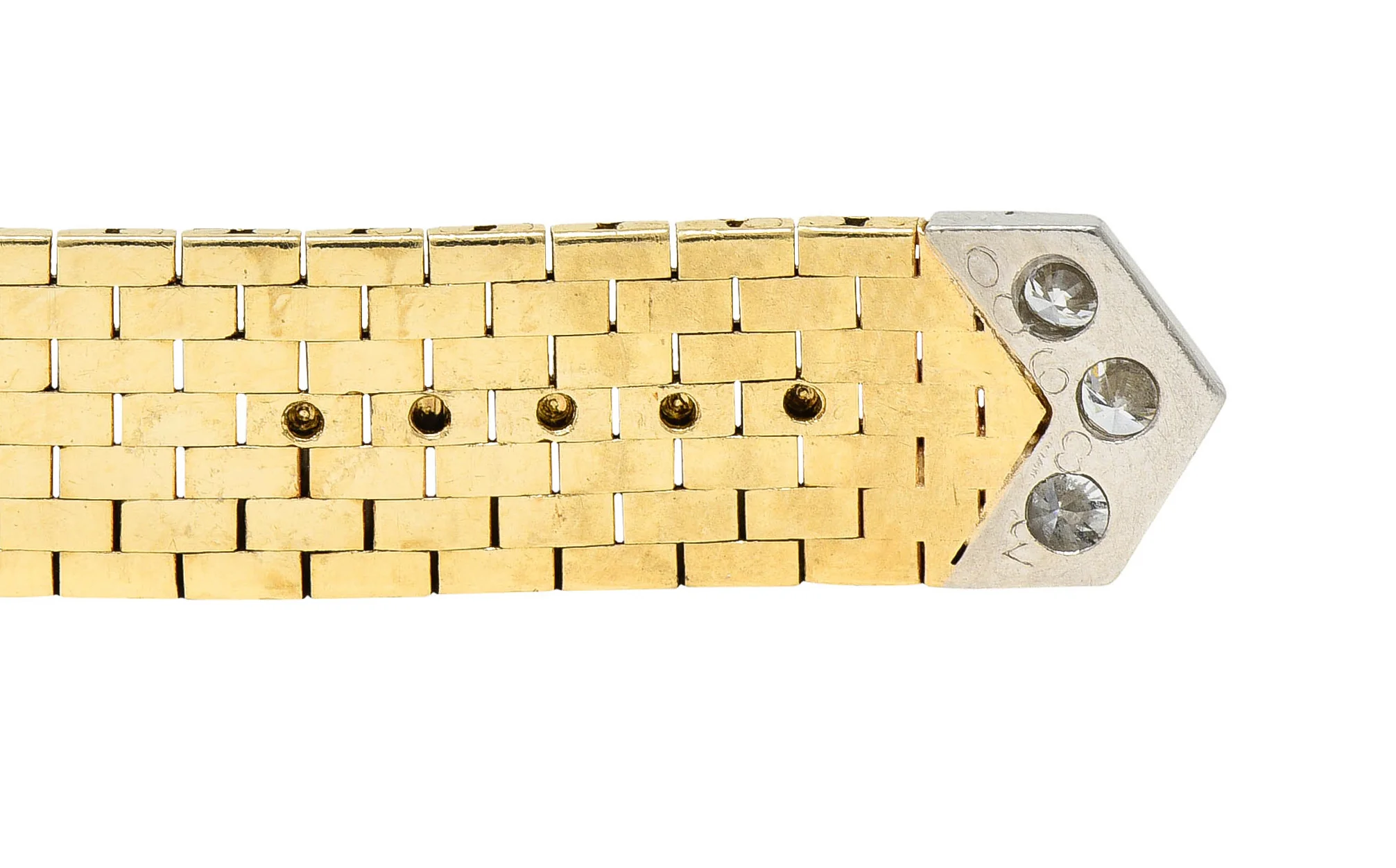 Cartier Diamond 14 Karat Two-Tone Gold Buckle Ring - Image 9