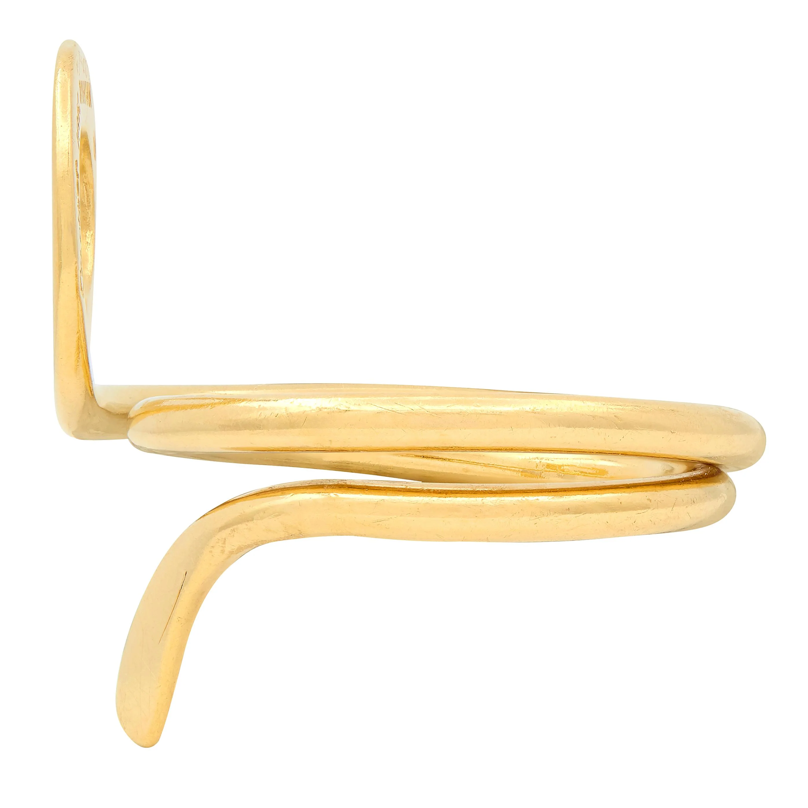 Cartier Dinh Van 1970's 18 Karat Yellow Gold Vintage Ankh Bypass Ring - Image 5