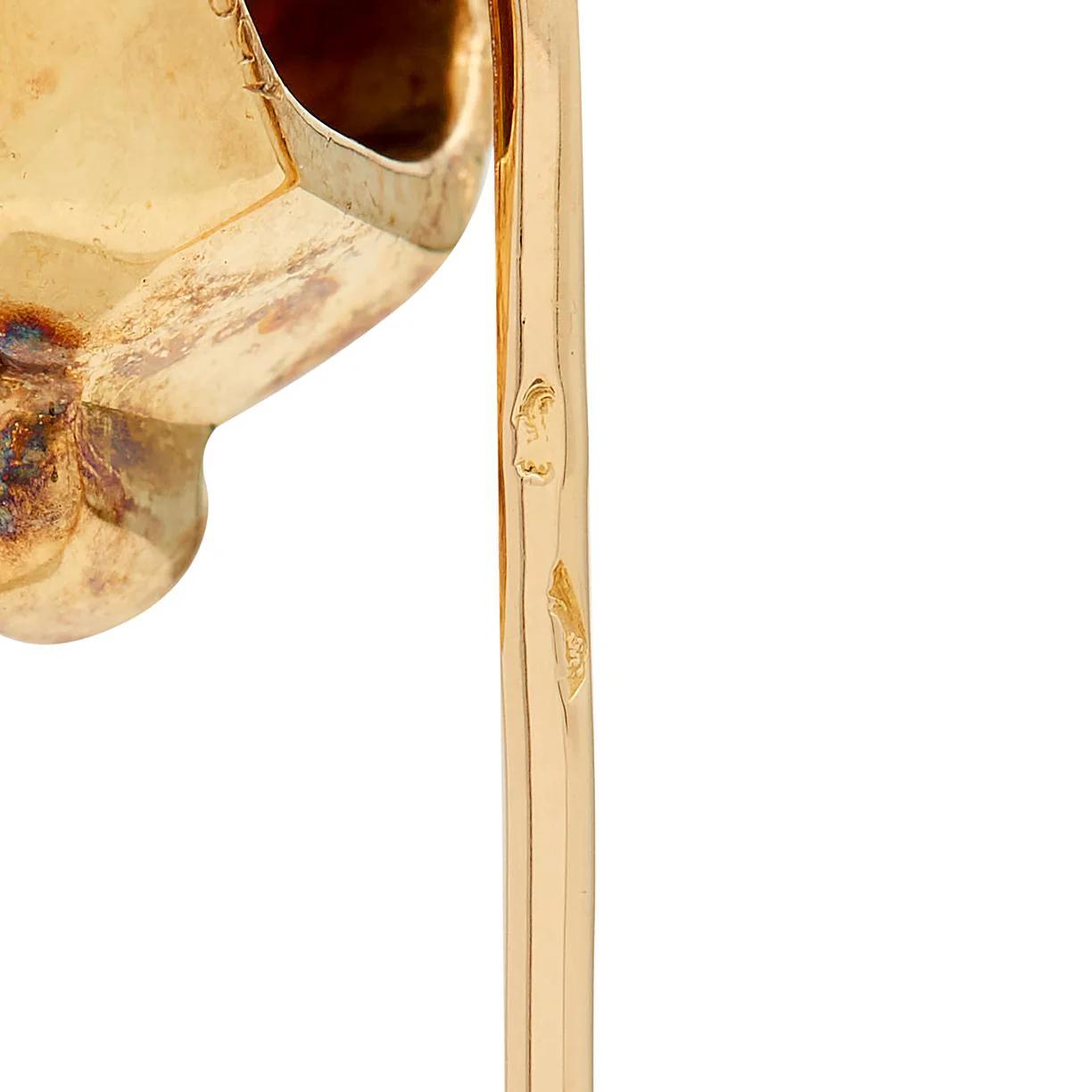 Cartier Emerald Onyx 18 Karat Yellow Gold Panther Stickpin - Image 9