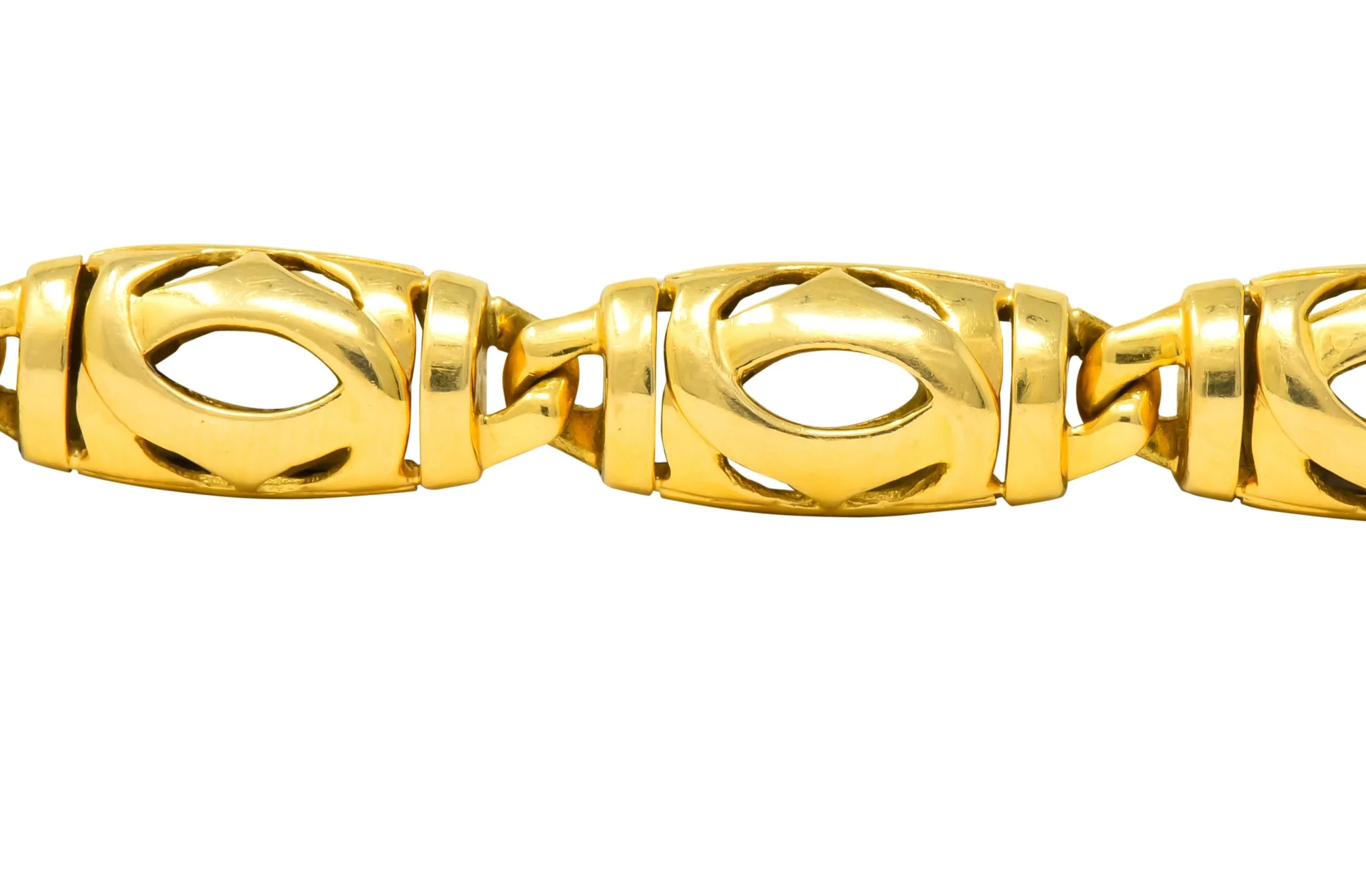Cartier French 18 Karat Gold Link Bracelet - Image 2