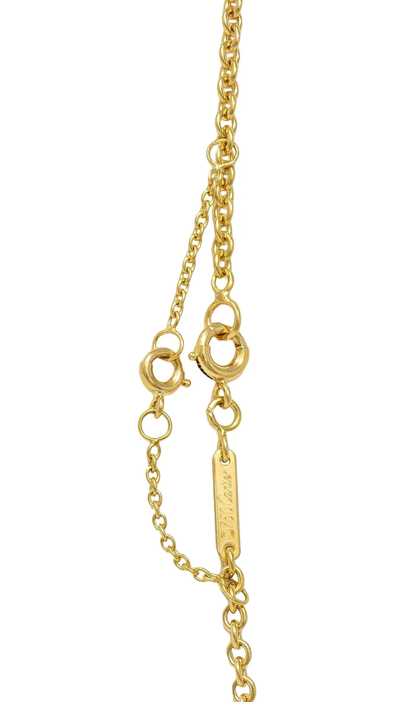Cartier French 2.33 CTW Fancy Intense Yellow Heart Cut Diamond 18 Karat Yellow Gold Pendant Necklace GIA - Image 12