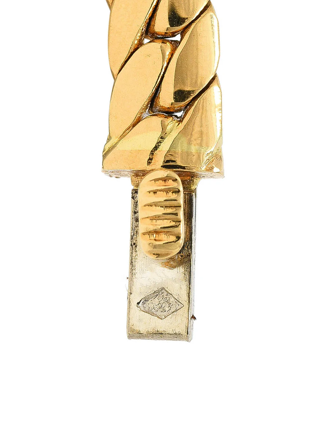 Cartier French 3.12 CTW Diamond 18 Karat Yellow Gold Agrafe Herringbone Twisted Rope Vintage Station Collar Necklace - Image 9