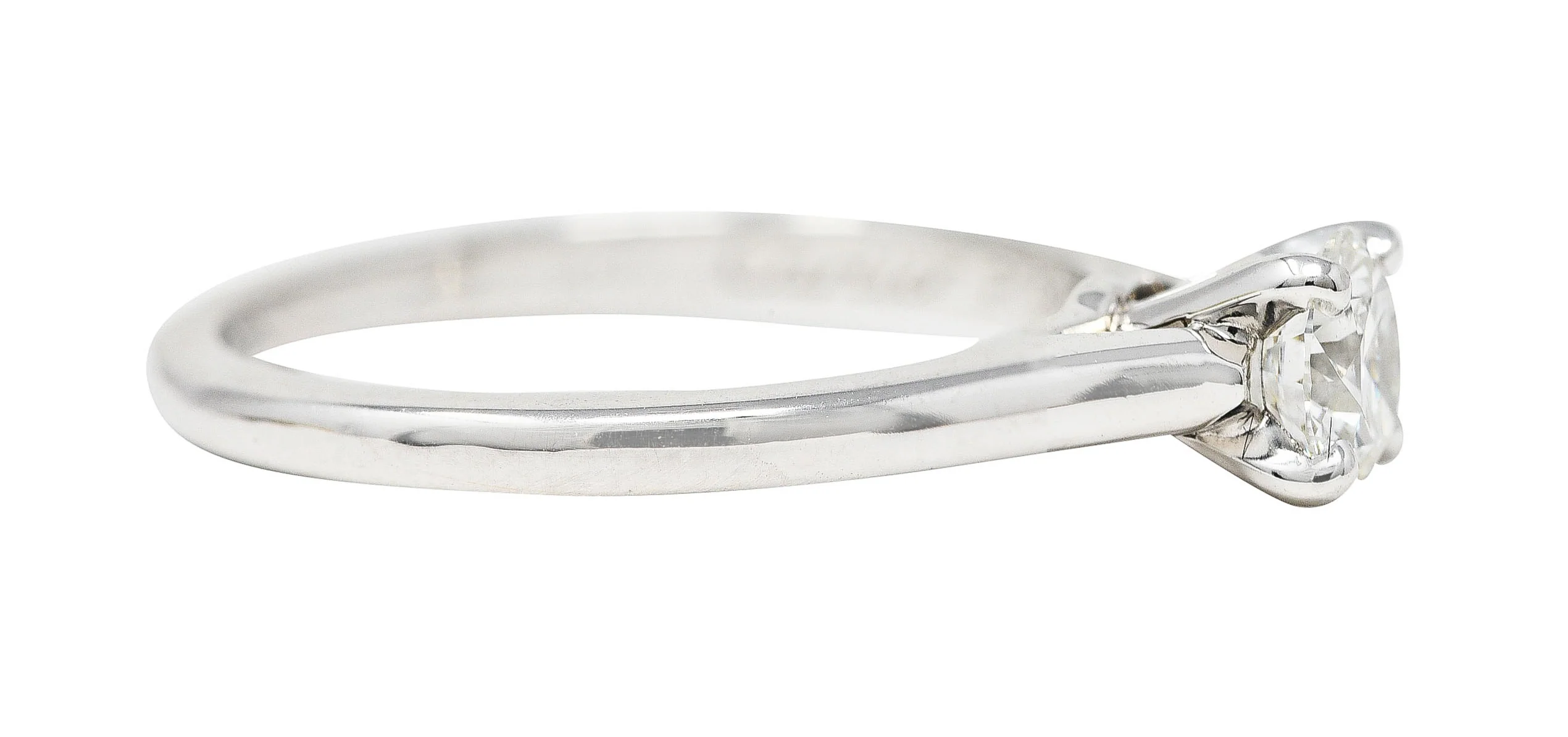 Cartier French Contemporary 0.38 CTW Diamond Platinum Solitaire Engagement Ring GIA - Image 4
