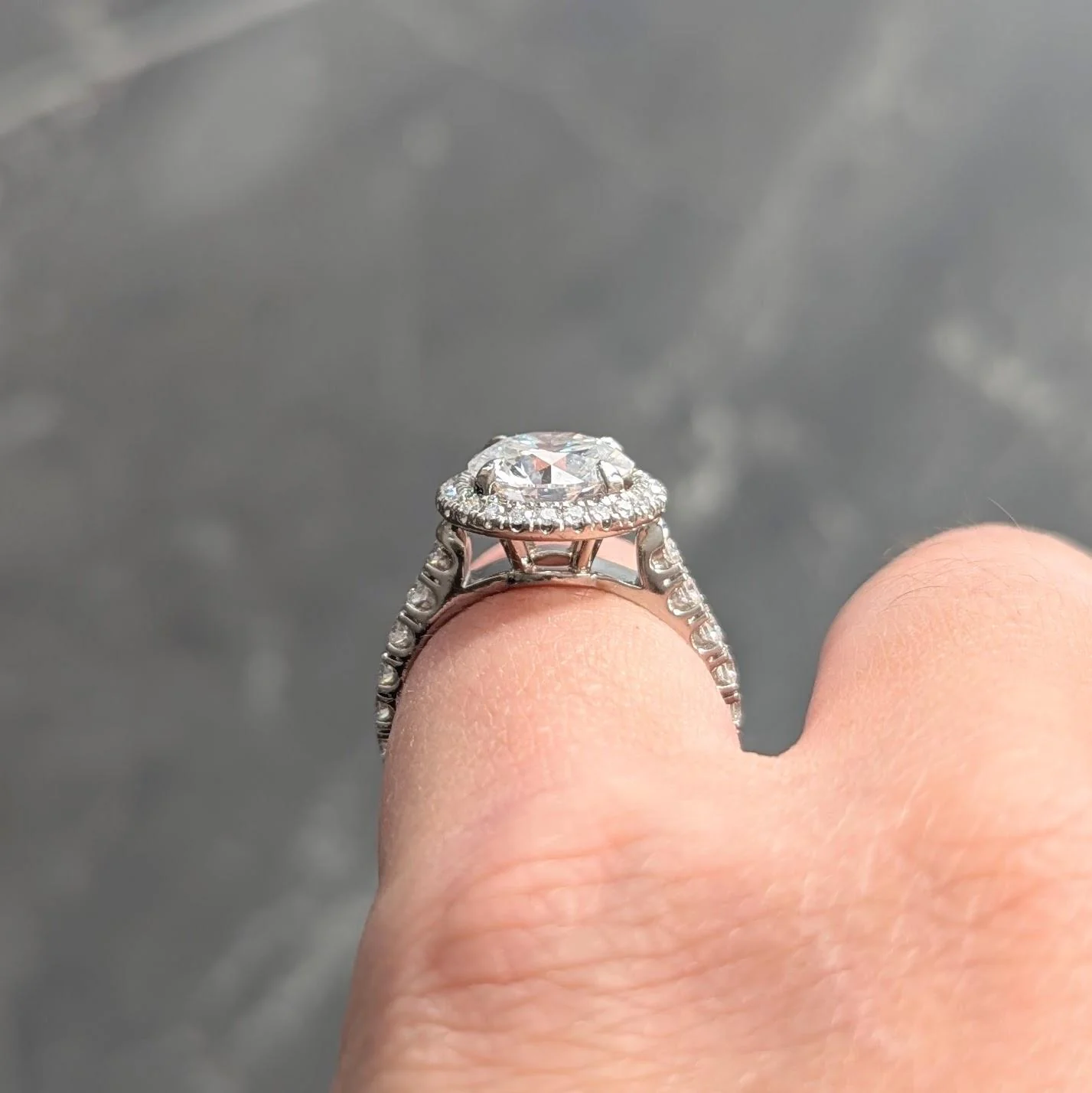 Cartier French Contemporary 2.60 CTW Diamond Platinum Destinée Halo Engagement Ring GIA - Image 12